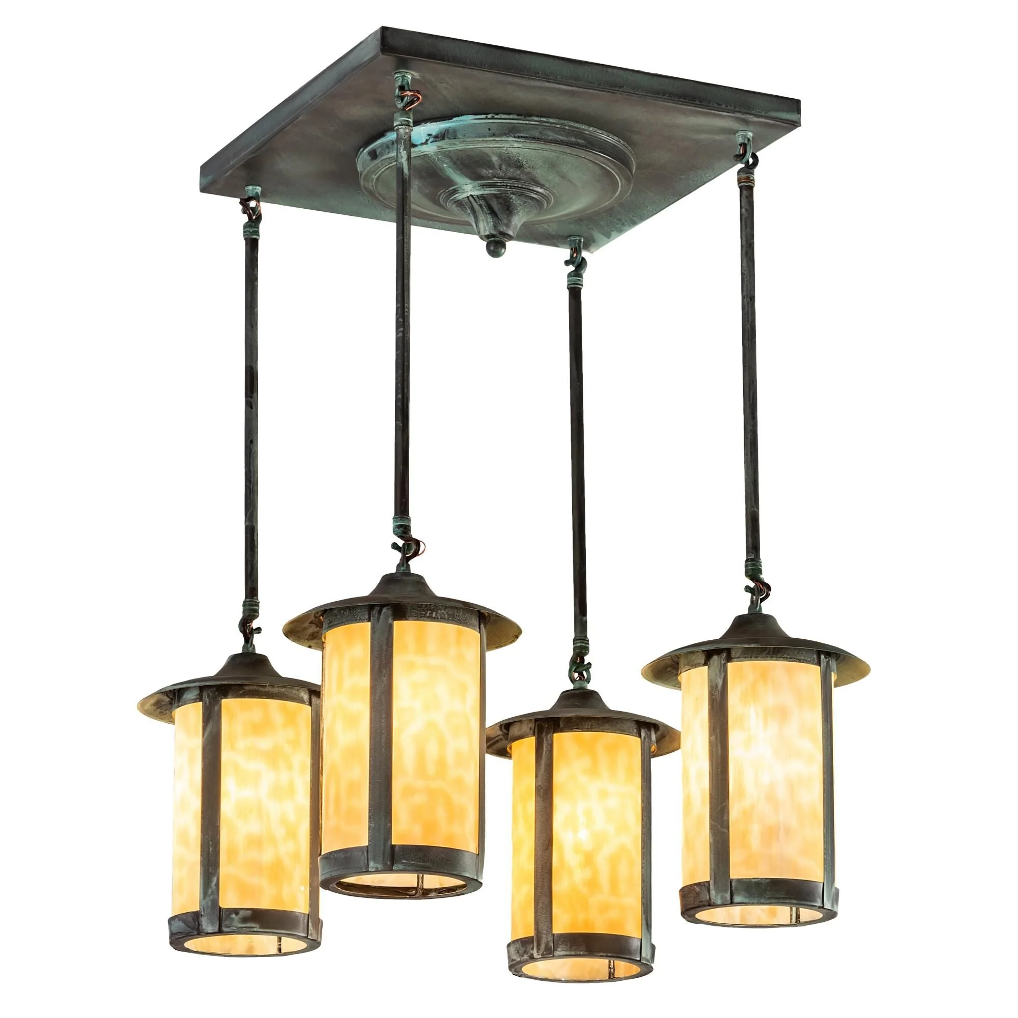 Meyda Lighting Fulton 26 Inch 4 Light Semi Flush Mount Cp746146 - Image 1