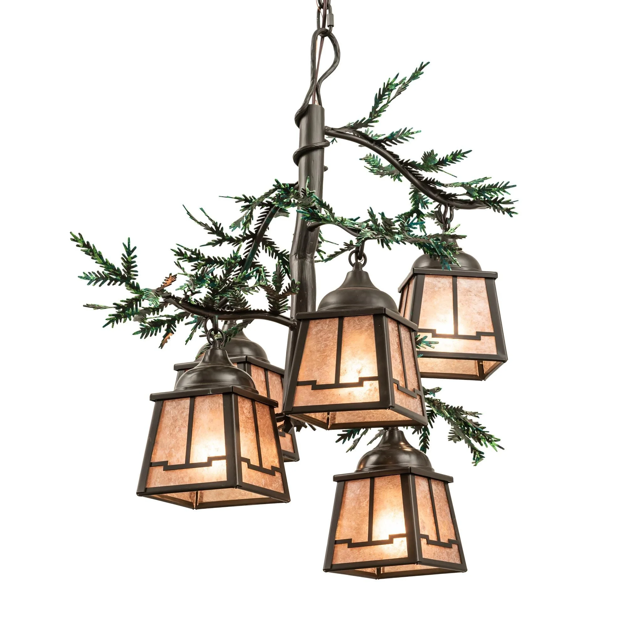 Meyda Lighting Pine Branch 28 Inch Chandelier Cp744227 - Image 1