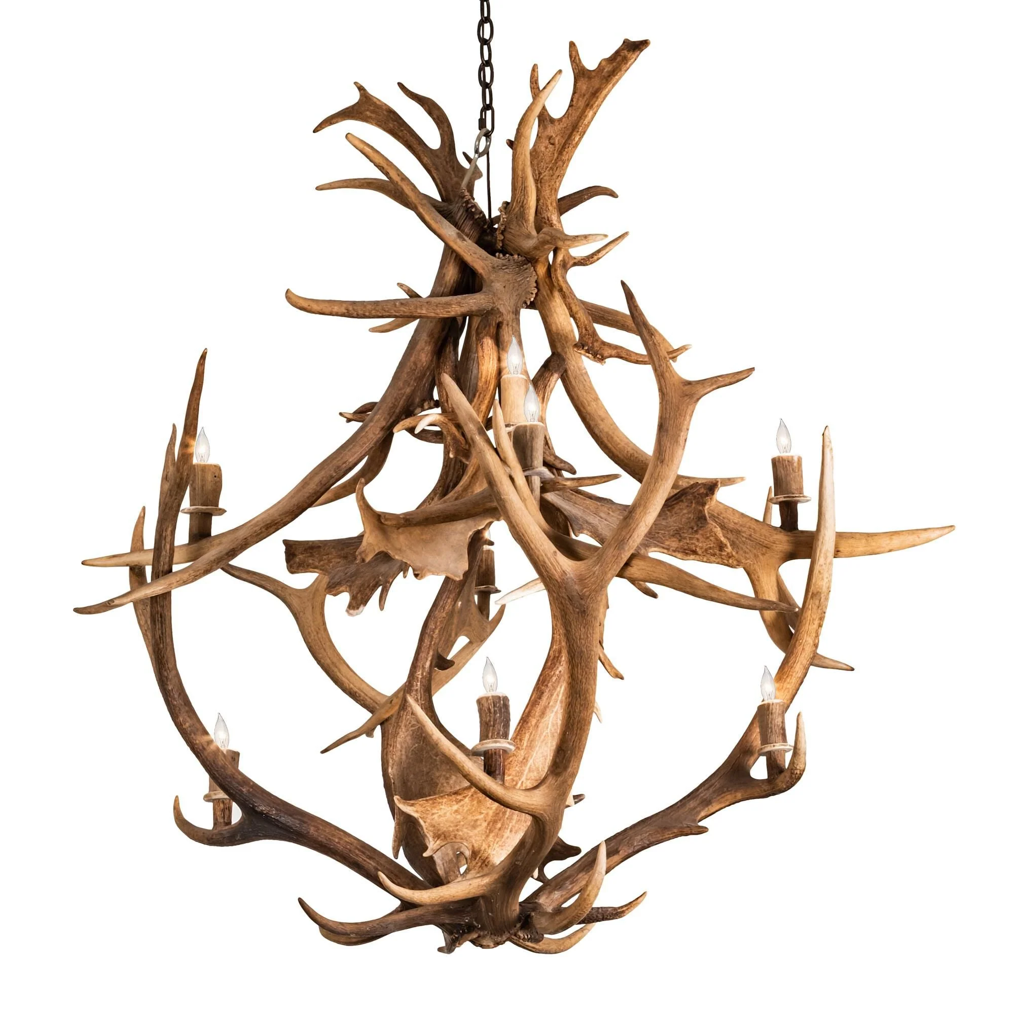 Meyda Lighting Antlers 55 Inch 10 Light Chandelier Cp744436 - Image 1