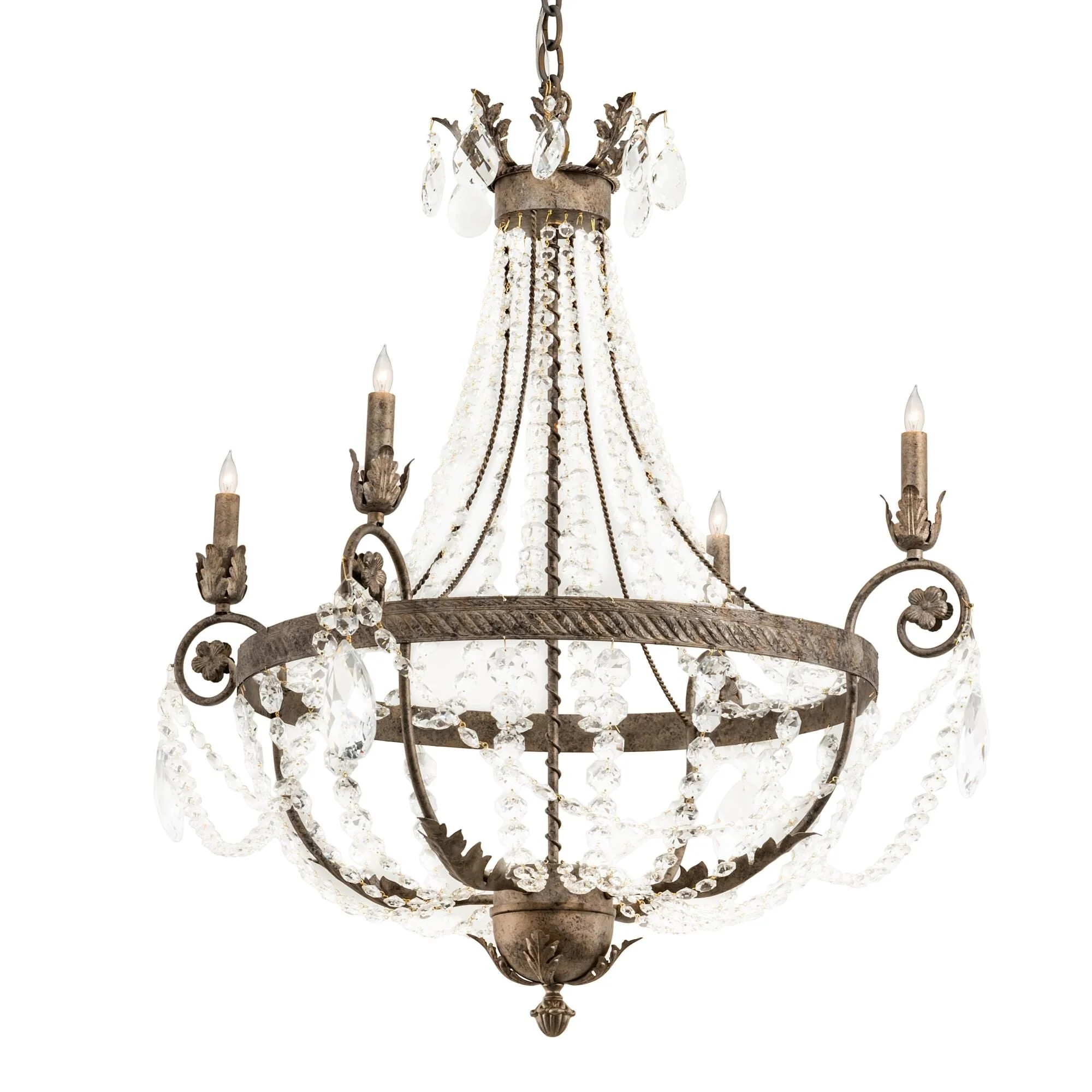 Meyda Lighting Antonia 34 Inch 6 Light Chandelier Cp744281 - Image 1