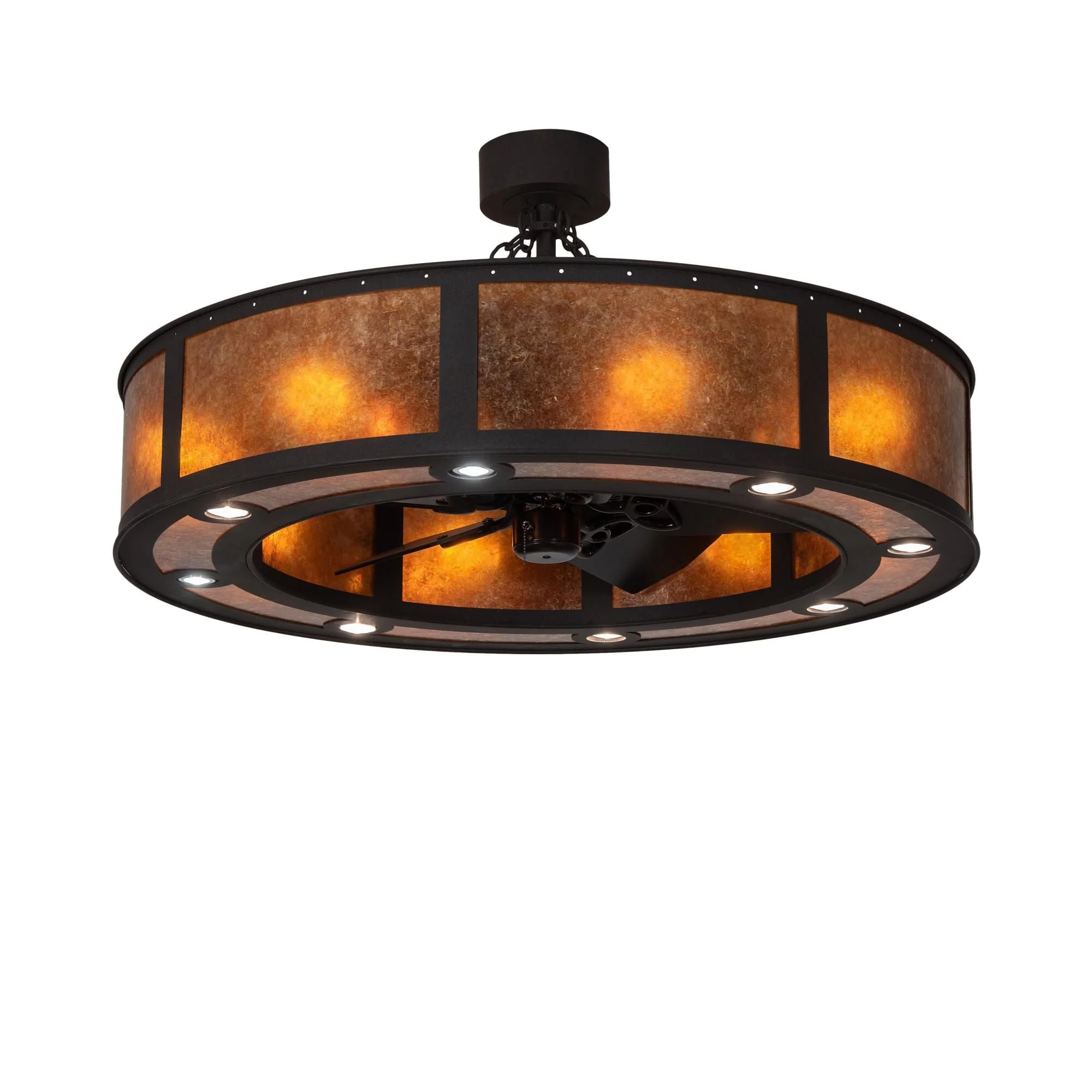 Meyda Lighting Smythe Craftsman 44 Inch 8 Light Chandelier Cp744120 - Image 1