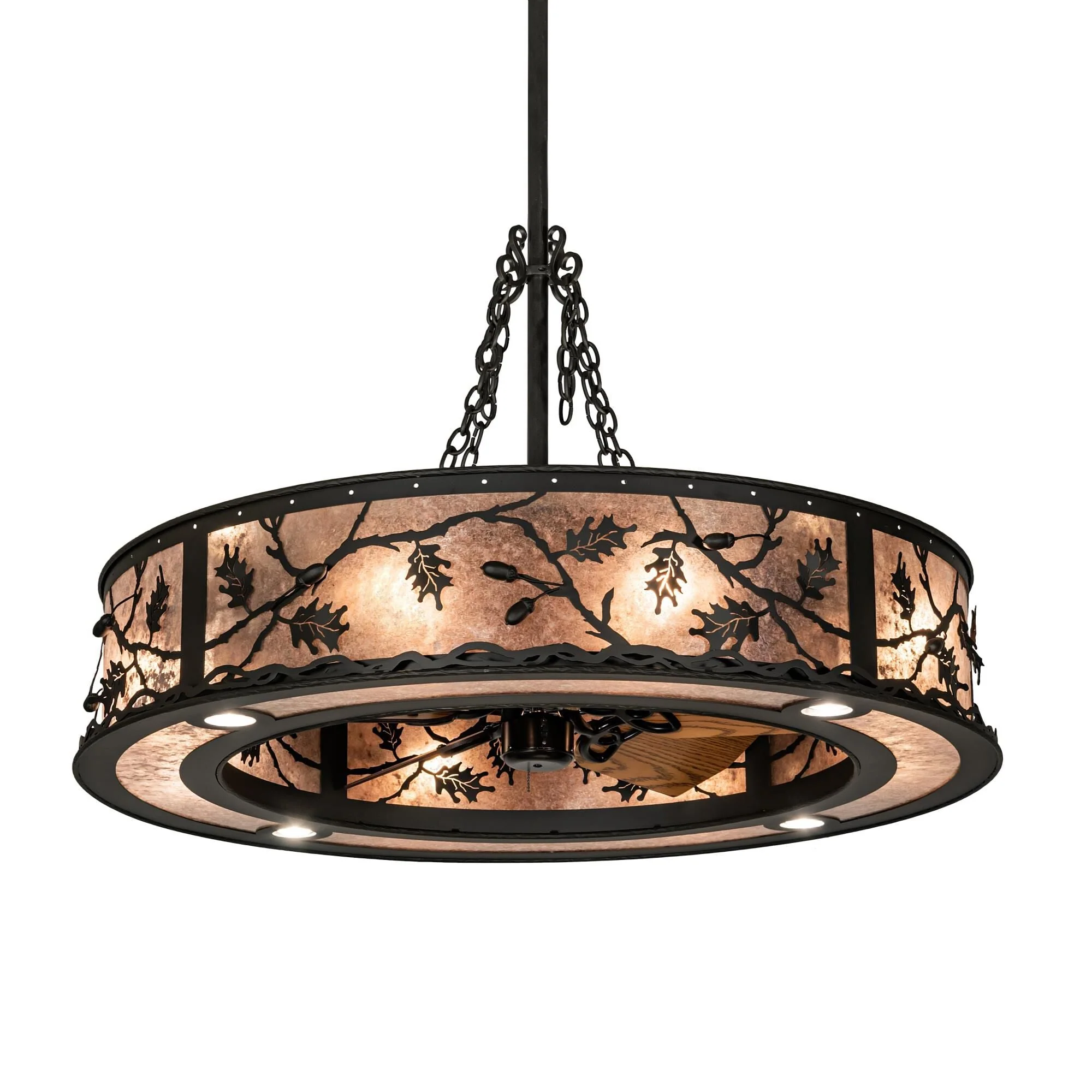 Meyda Lighting Oak Leaf And Acorn 45 Inch Chandelier Cp744623 - Image 1