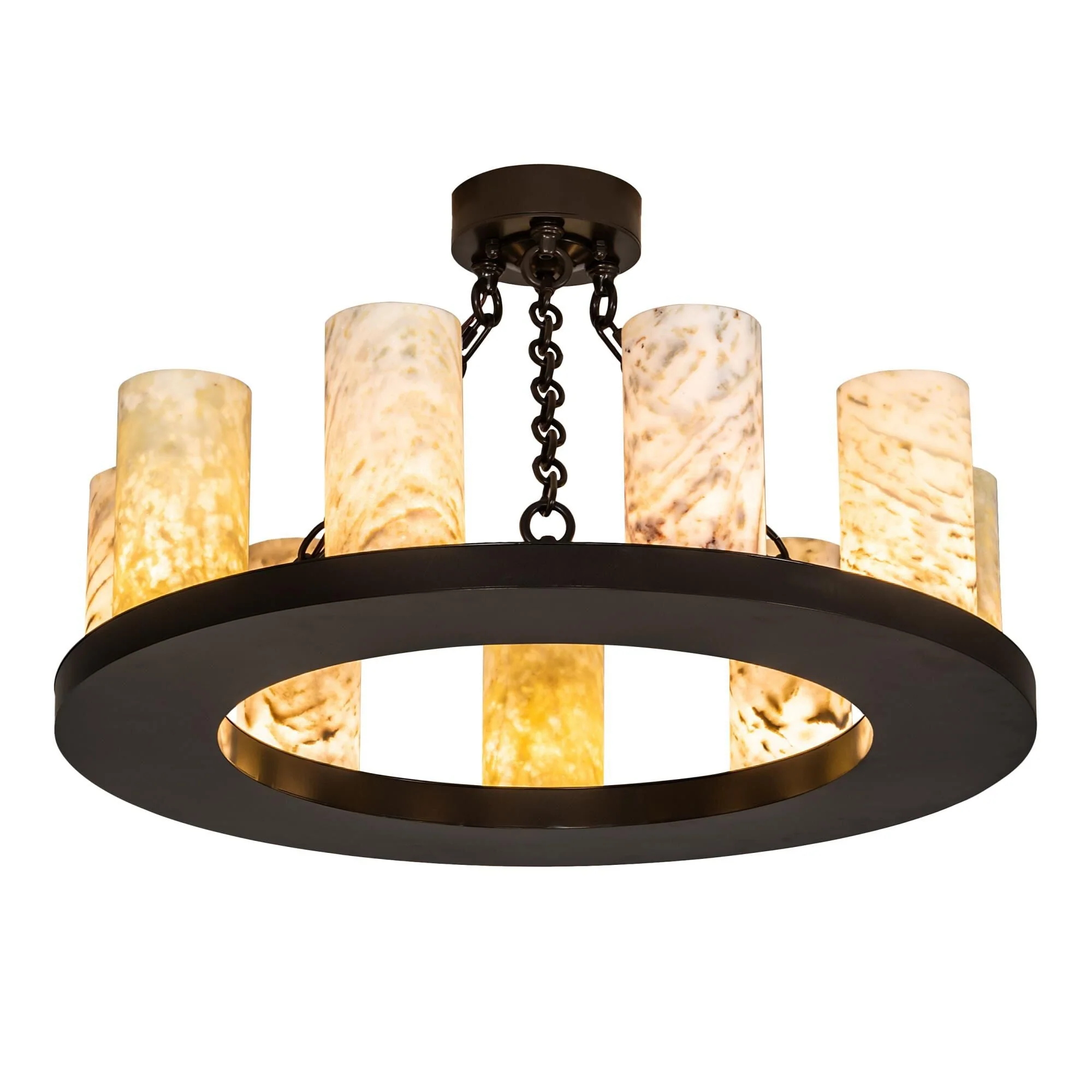 Meyda Lighting Loxley 30 Inch 9 Light Semi Flush Mount Cp746101 - Image 1