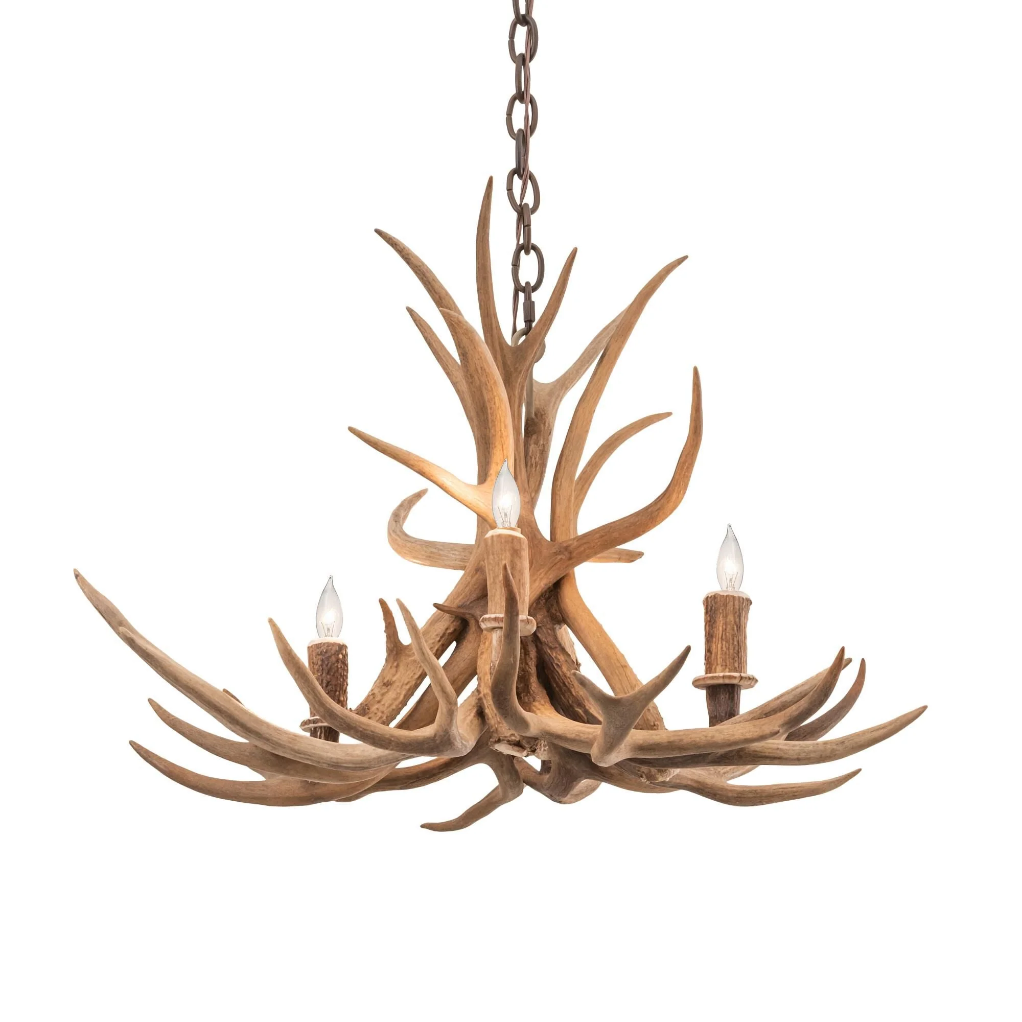 Meyda Lighting Antlers 29 Inch 2 Light Chandelier Cp744121 - Image 1