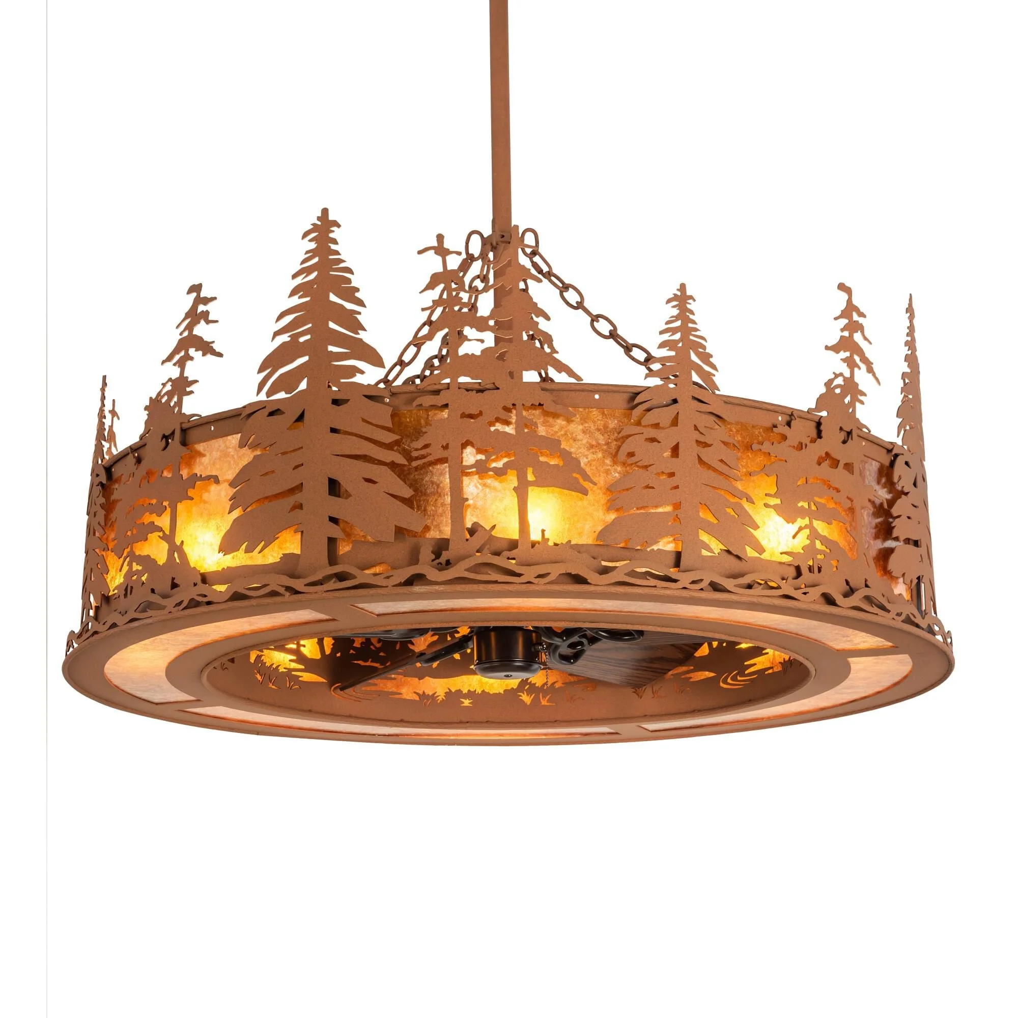 Meyda Lighting Tall Pines 45 Inch 3 Light Chandelier Cp744620 - Image 1