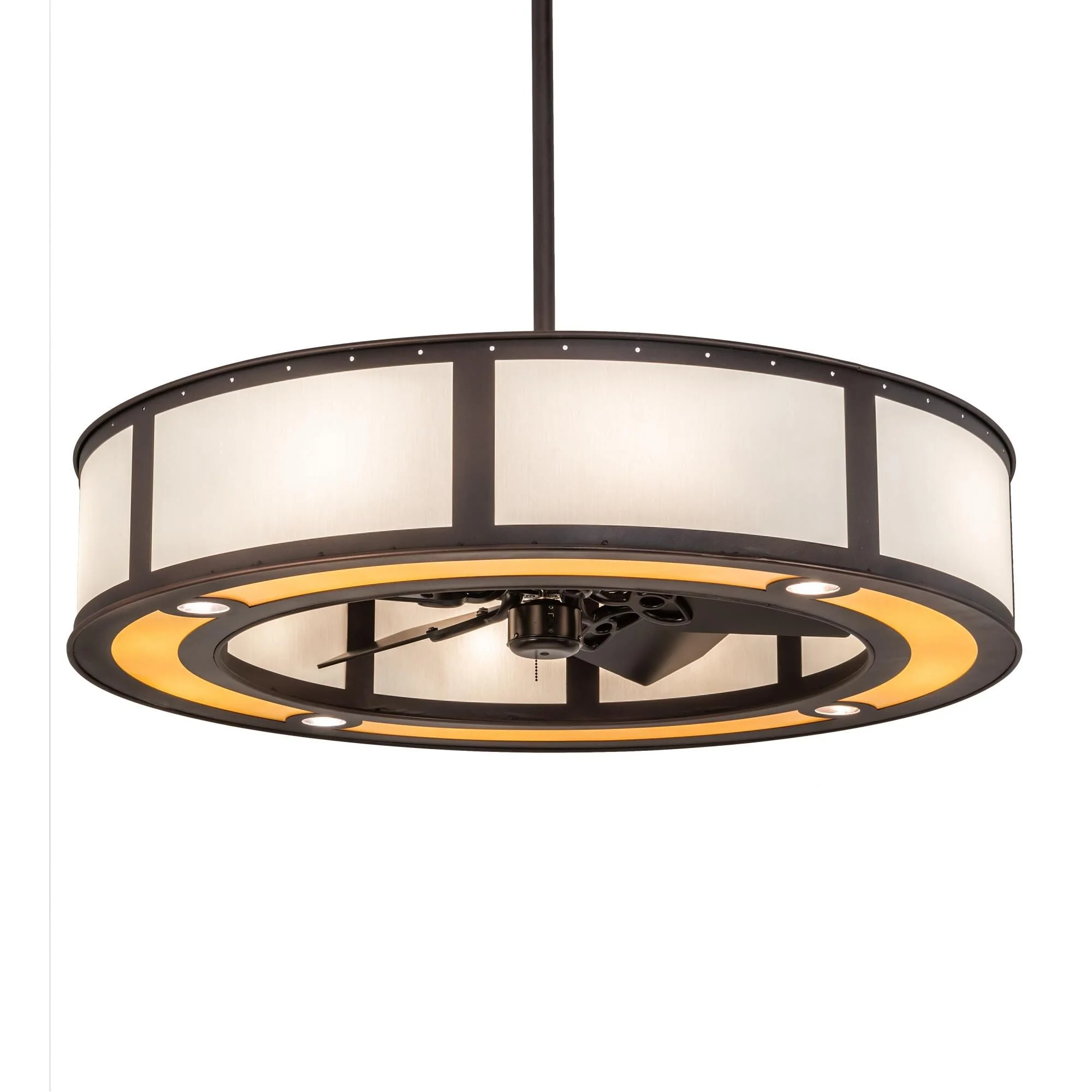 Meyda Lighting Smythe Craftsman 44 Inch 16 Light Chandelier Cp744441 - Image 1