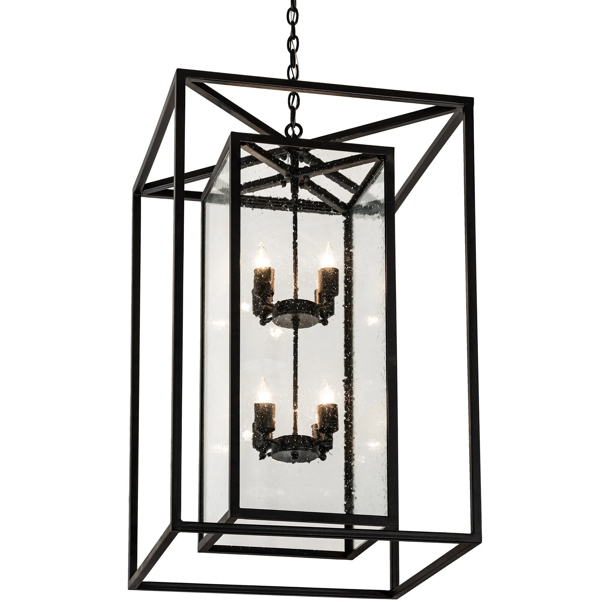 Meyda Lighting Kitzi Box 35 Inch Large Pendant Cp745473 - Image 1