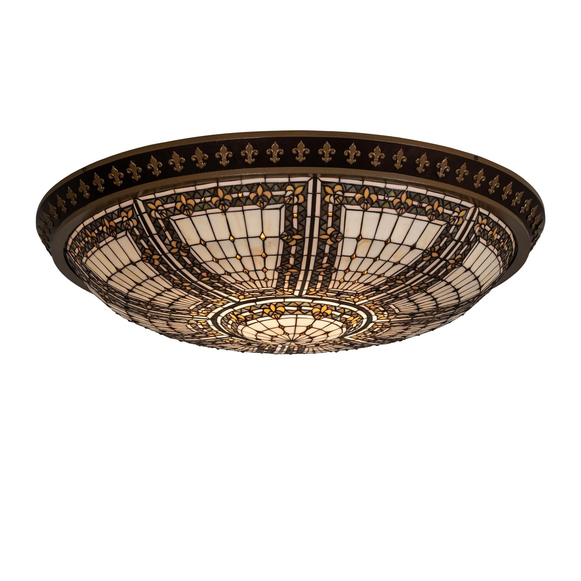 Meyda Lighting Fleur De Lis 45 Inch 1 Light Led Flush Mount Cp744856 - Image 1
