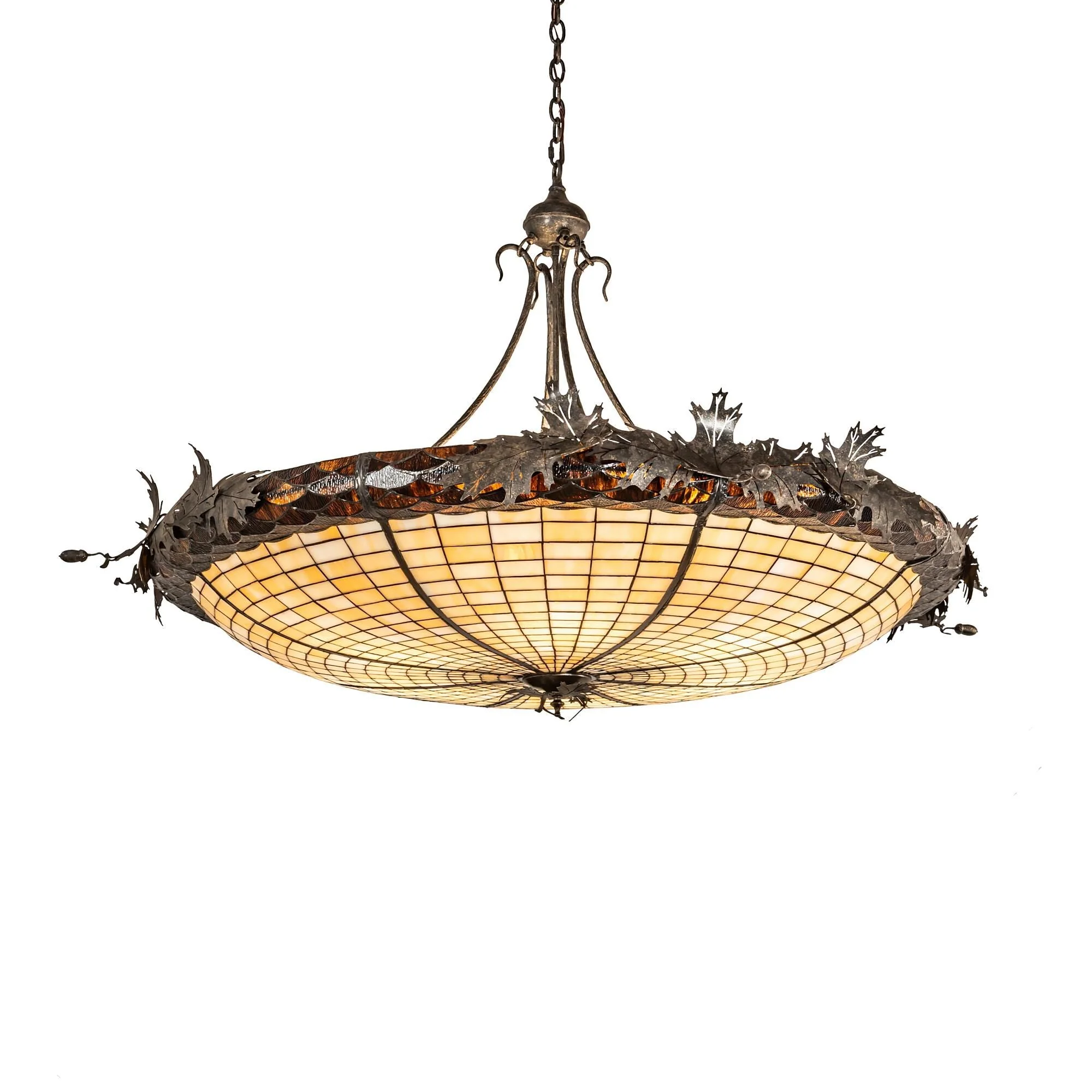 Meyda Lighting Oak Leaf And Acorn 52 Inch Large Pendant Cp745433 - Image 1