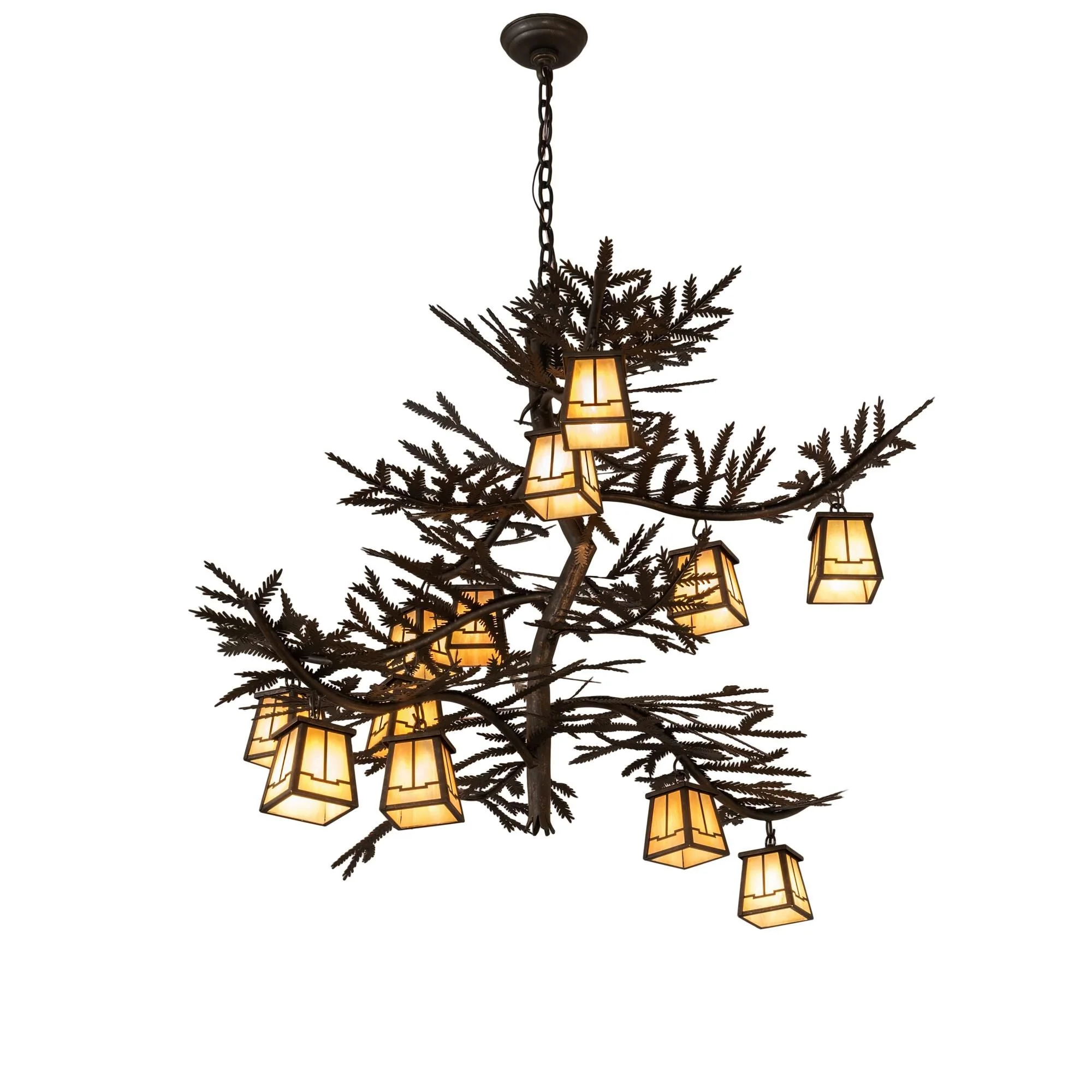 Meyda Lighting Pine Branch 50 Inch 10 Light Led Chandelier Cp744299 - Image 1