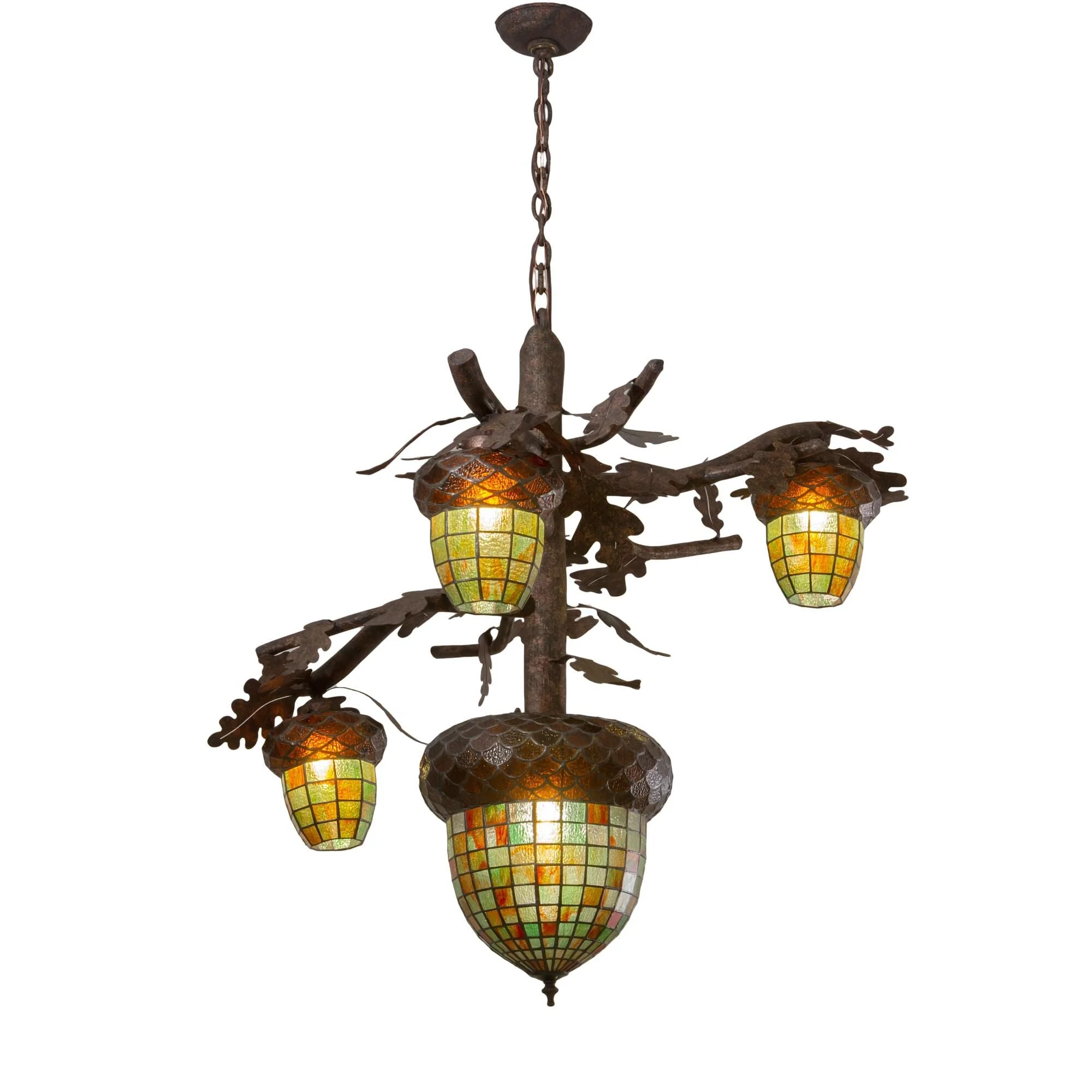 Meyda Lighting Acorn Branch 48 Inch 3 Light Chandelier Cp744301 - Image 1