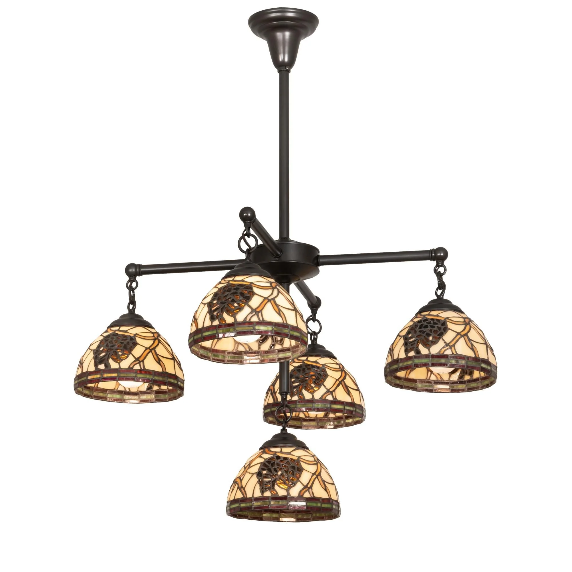 Meyda Lighting Pinecone 30 Inch 3 Light Chandelier Cp744271 - Image 1
