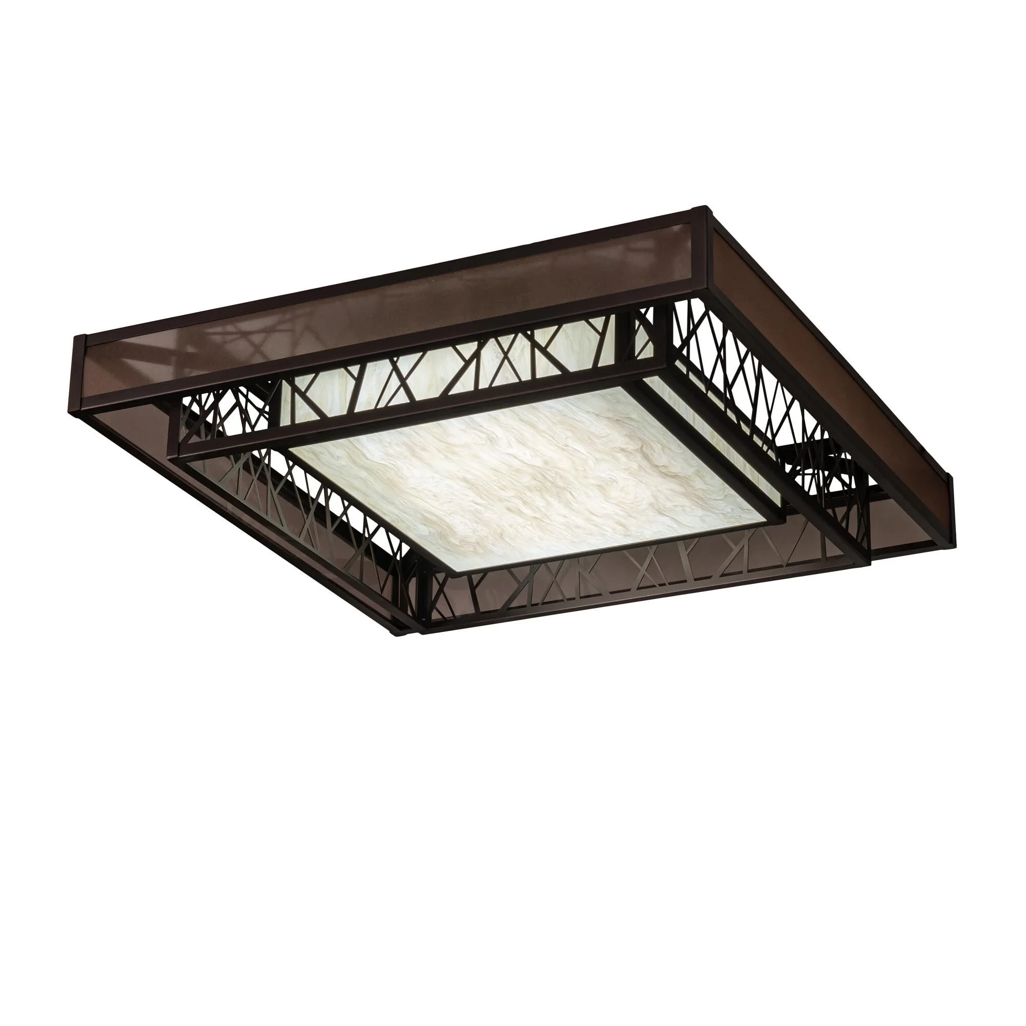 Meyda Lighting Quadrato 51 Inch Led Semi Flush Mount Cp746057 - Image 1