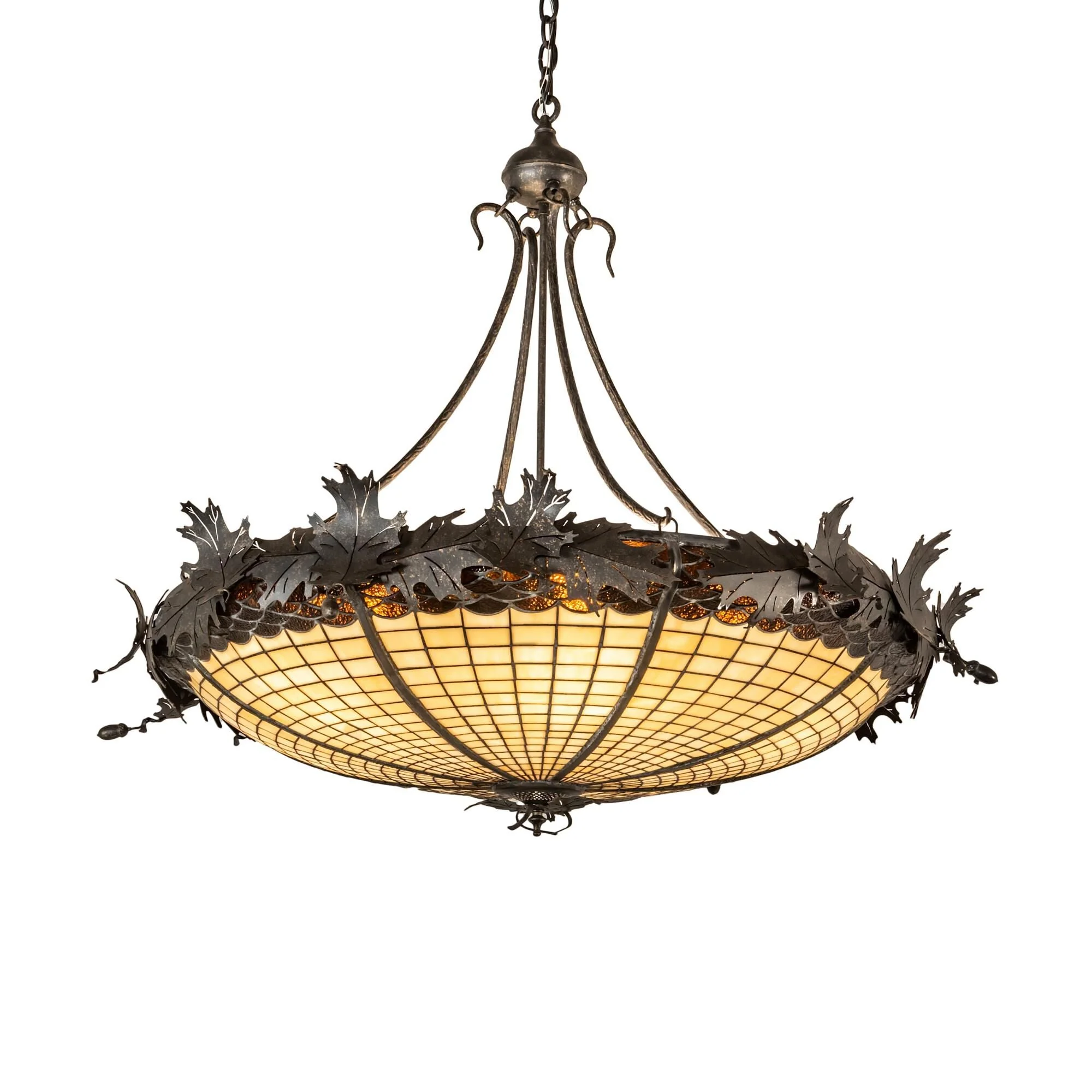 Meyda Lighting Greenbriar Oak 40 Inch Large Pendant Cp745450 - Image 1