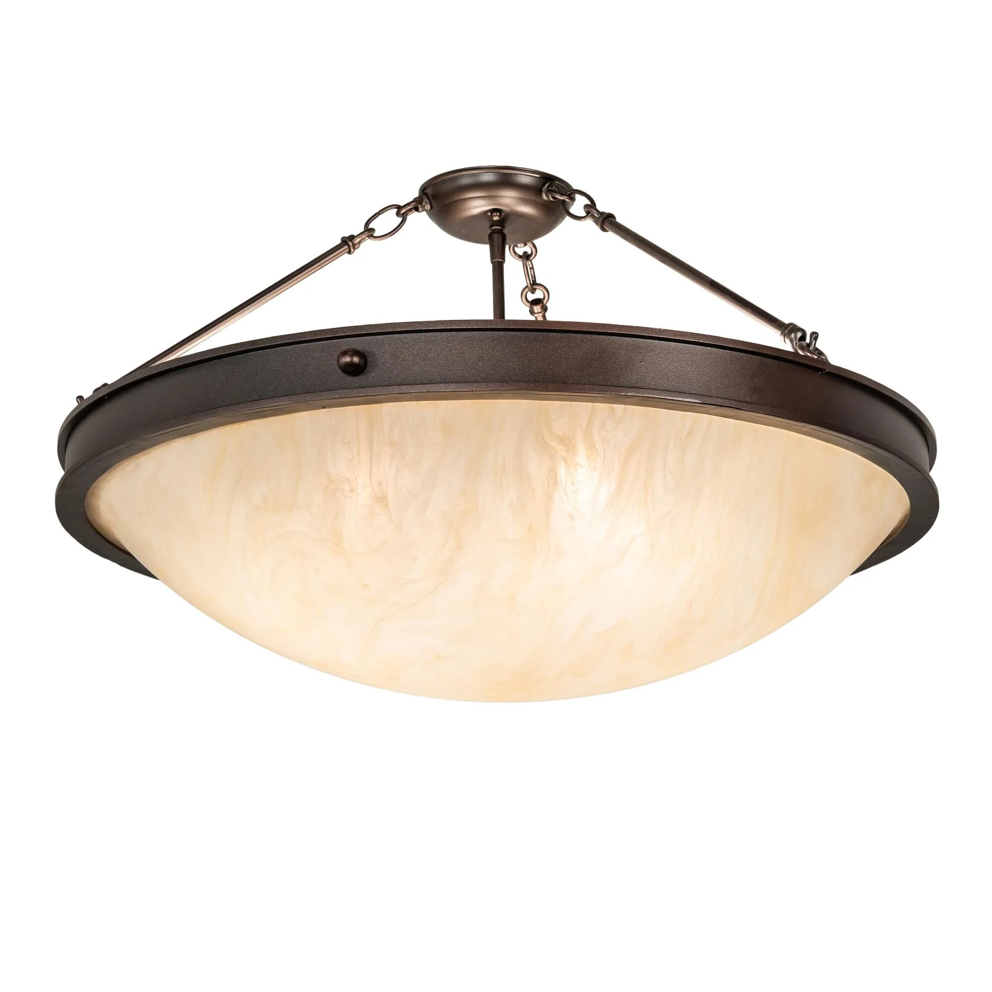 Meyda Lighting Dionne 28 Inch 4 Light Semi Flush Mount Cp746090 - Image 1