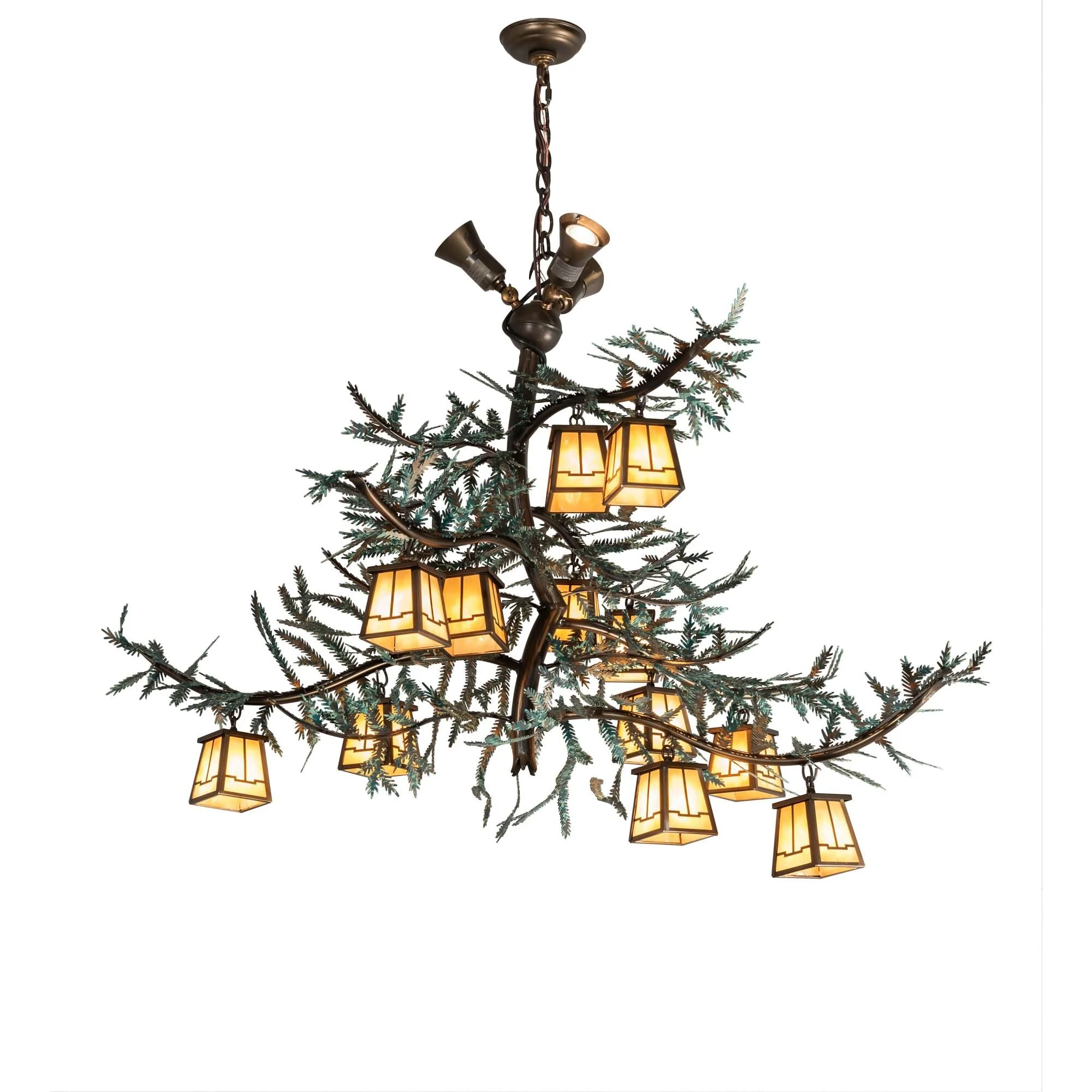 Meyda Lighting Pine Branch 52 Inch 6 Light Chandelier Cp744292 - Image 1
