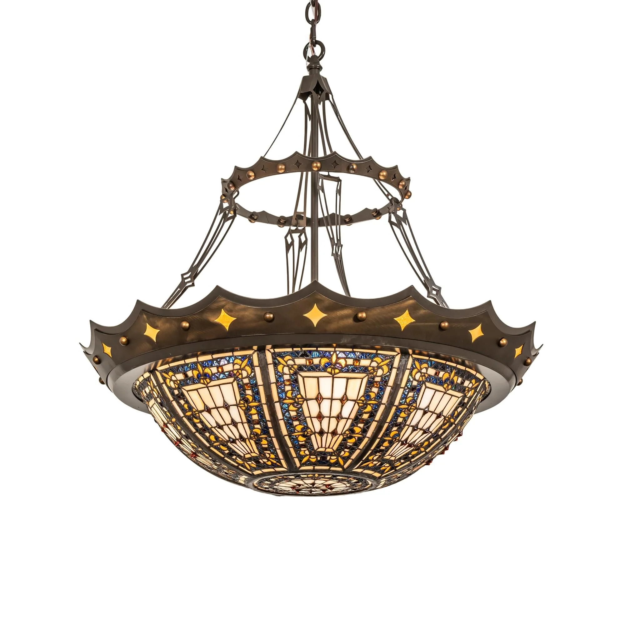 Meyda Lighting Fleur De Lis 30 Inch Large Pendant Cp745391 - Image 1