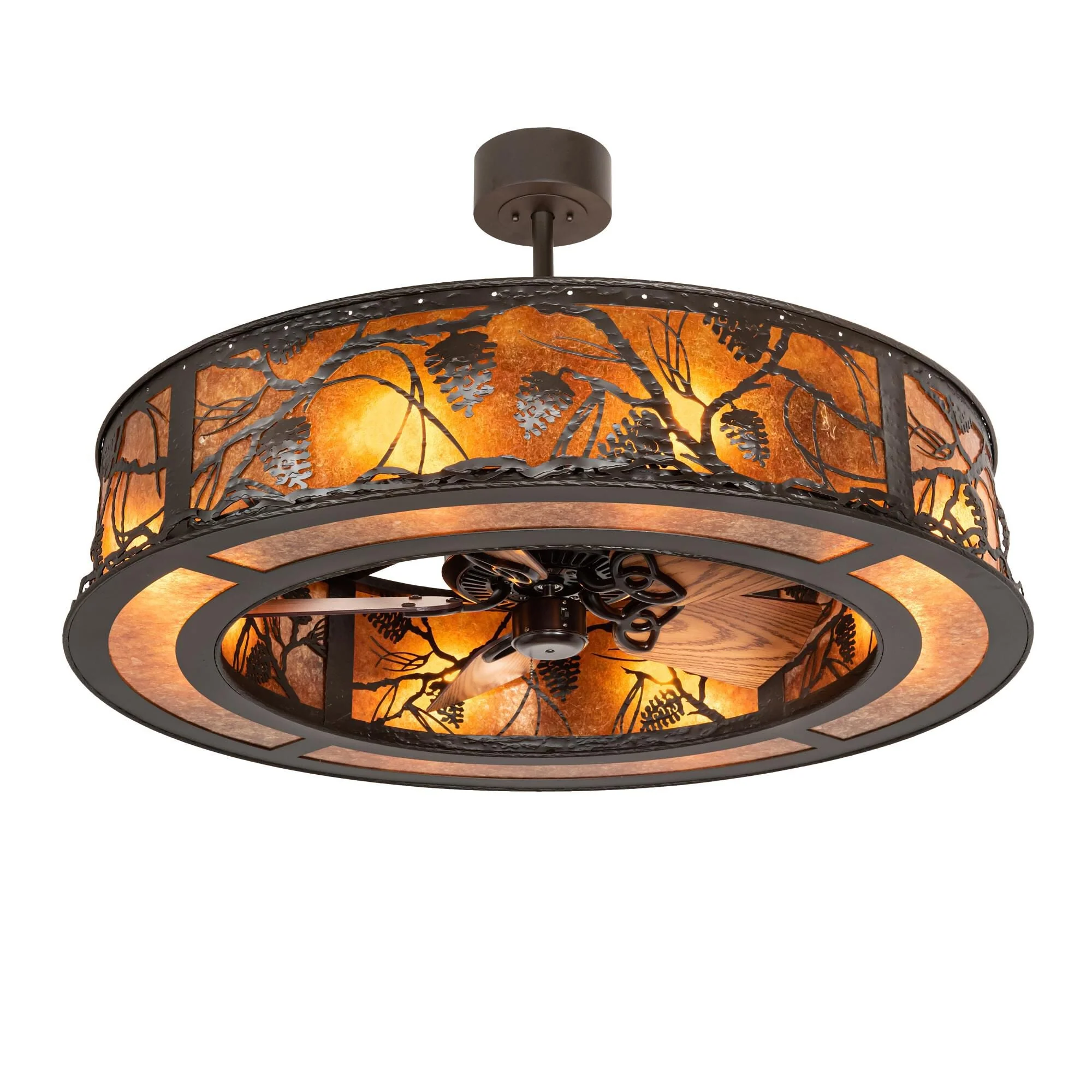 Meyda Lighting Whispering Pines 44 Inch 4 Light Chandelier Cp744157 - Image 1