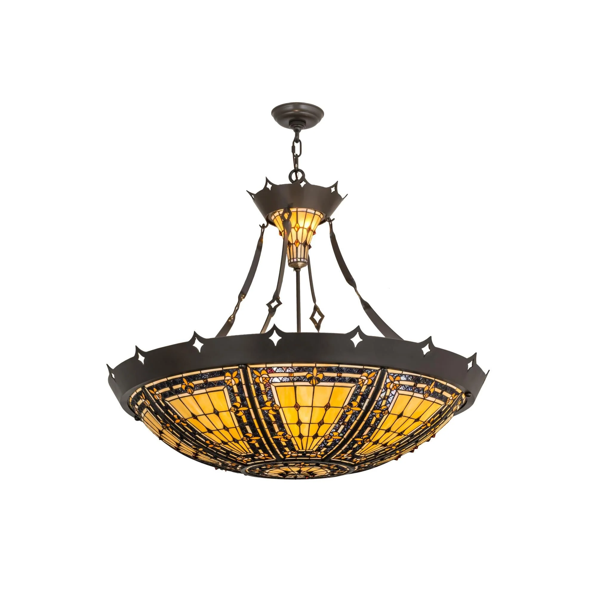 Meyda Lighting Fleur De Lis 36 Inch Large Pendant Cp34297 - Image 1
