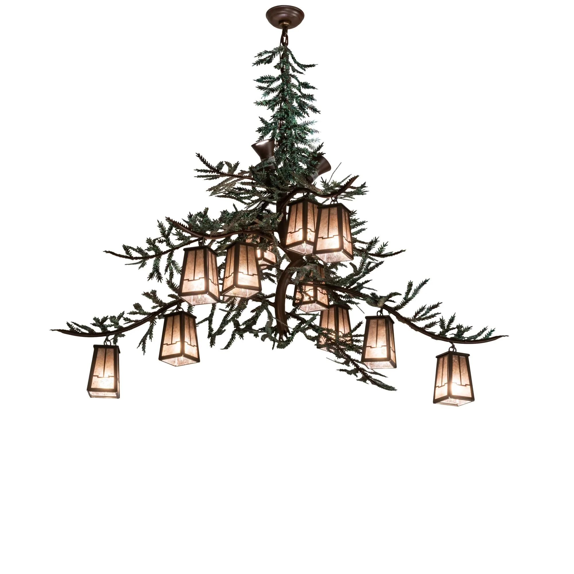Meyda Lighting Pine Branch 52 Inch 12 Light Led Chandelier Cp744284 - Image 1