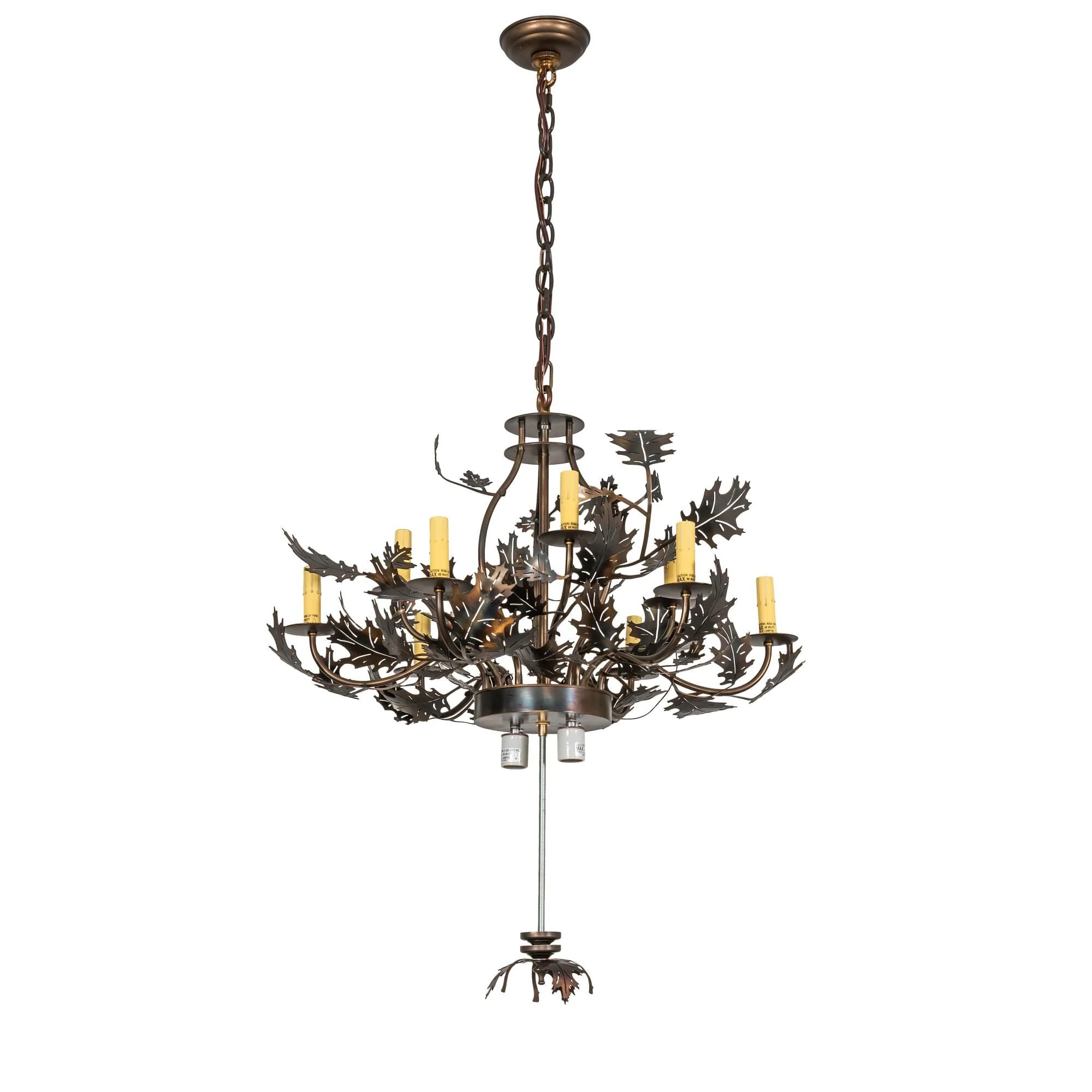 Meyda Lighting Oak Leaf And Acorn 34 Inch 1 Light Flush Mount Cp744914 - Image 1