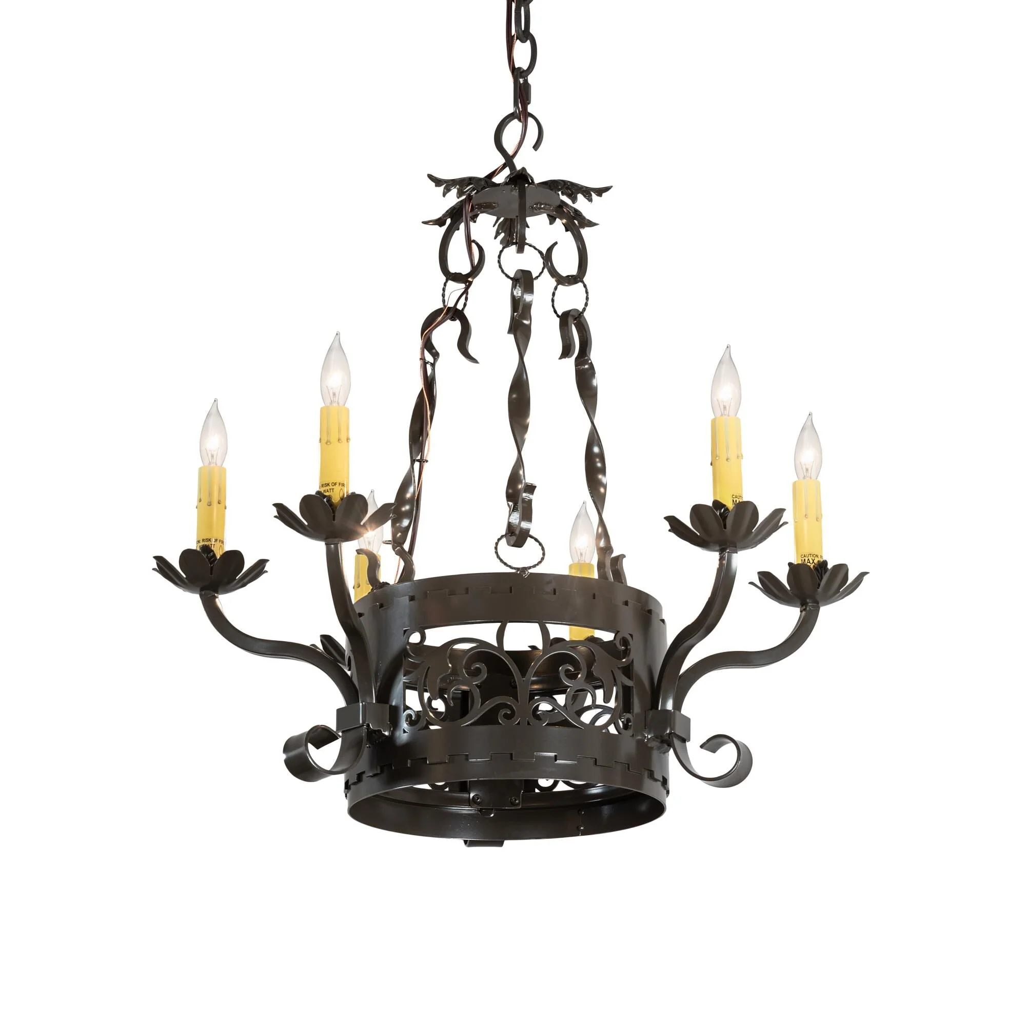 Meyda Lighting Dragone 24 Inch 6 Light Chandelier Cp744161 - Image 1