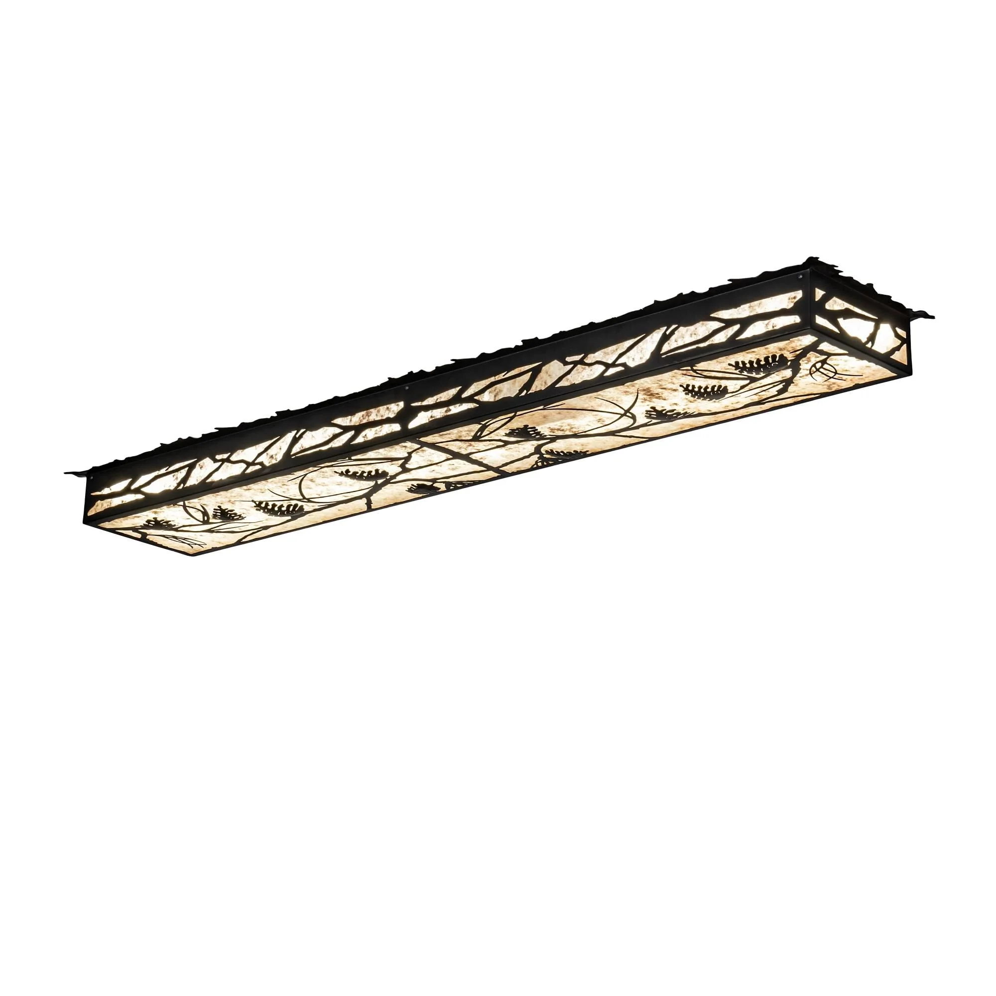 Meyda Lighting Whispering Pines 62 Inch 4 Light Led Flush Mount Cp744706 - Image 1
