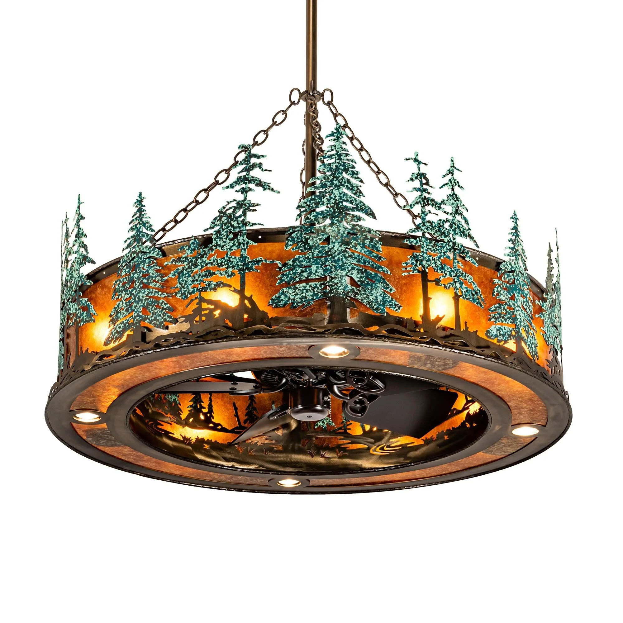 Meyda Lighting Tall Pines 44 Inch 8 Light Chandelier Cp744496 - Image 1