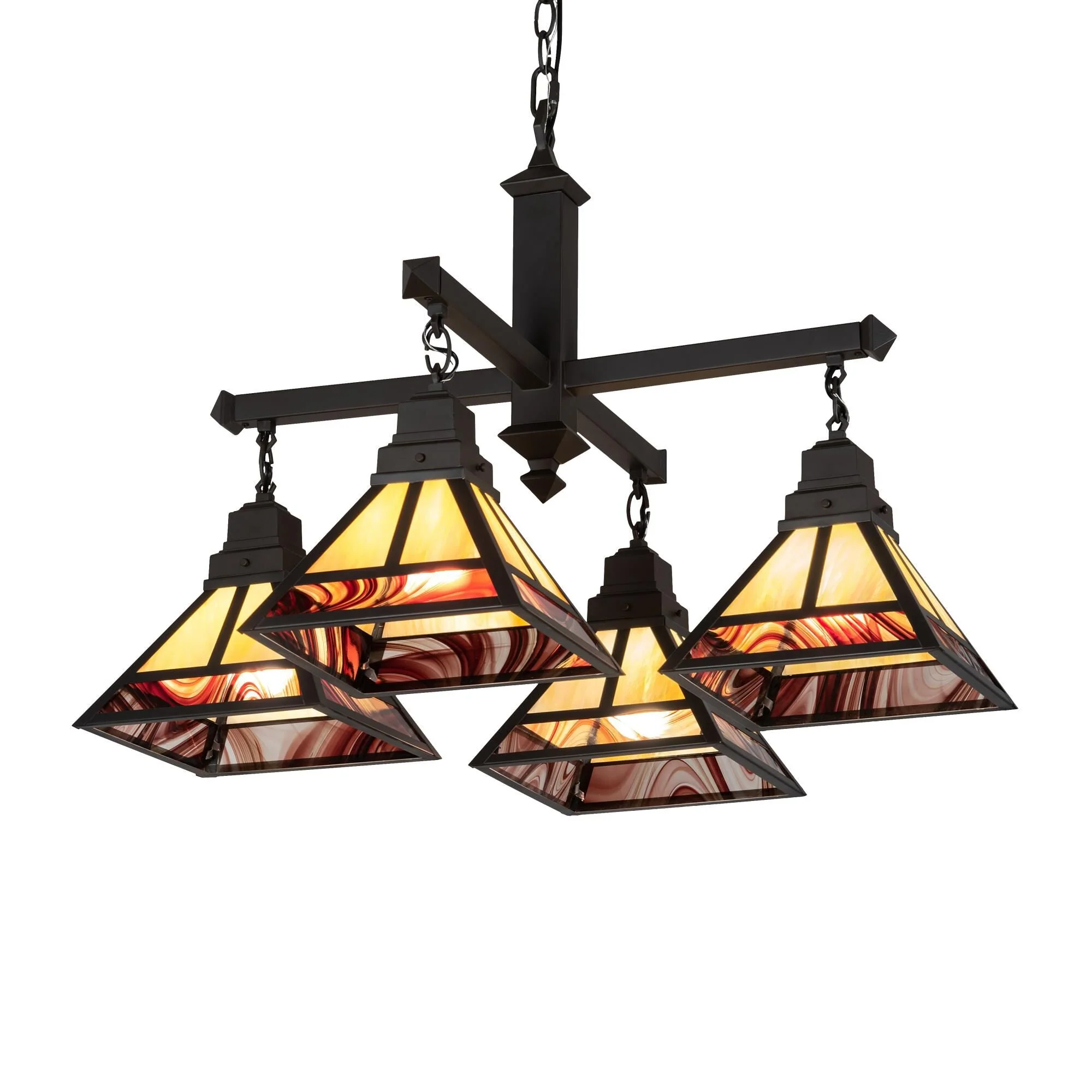 Meyda Lighting T Mission 42 Inch 2 Light Chandelier Cp744166 - Image 1