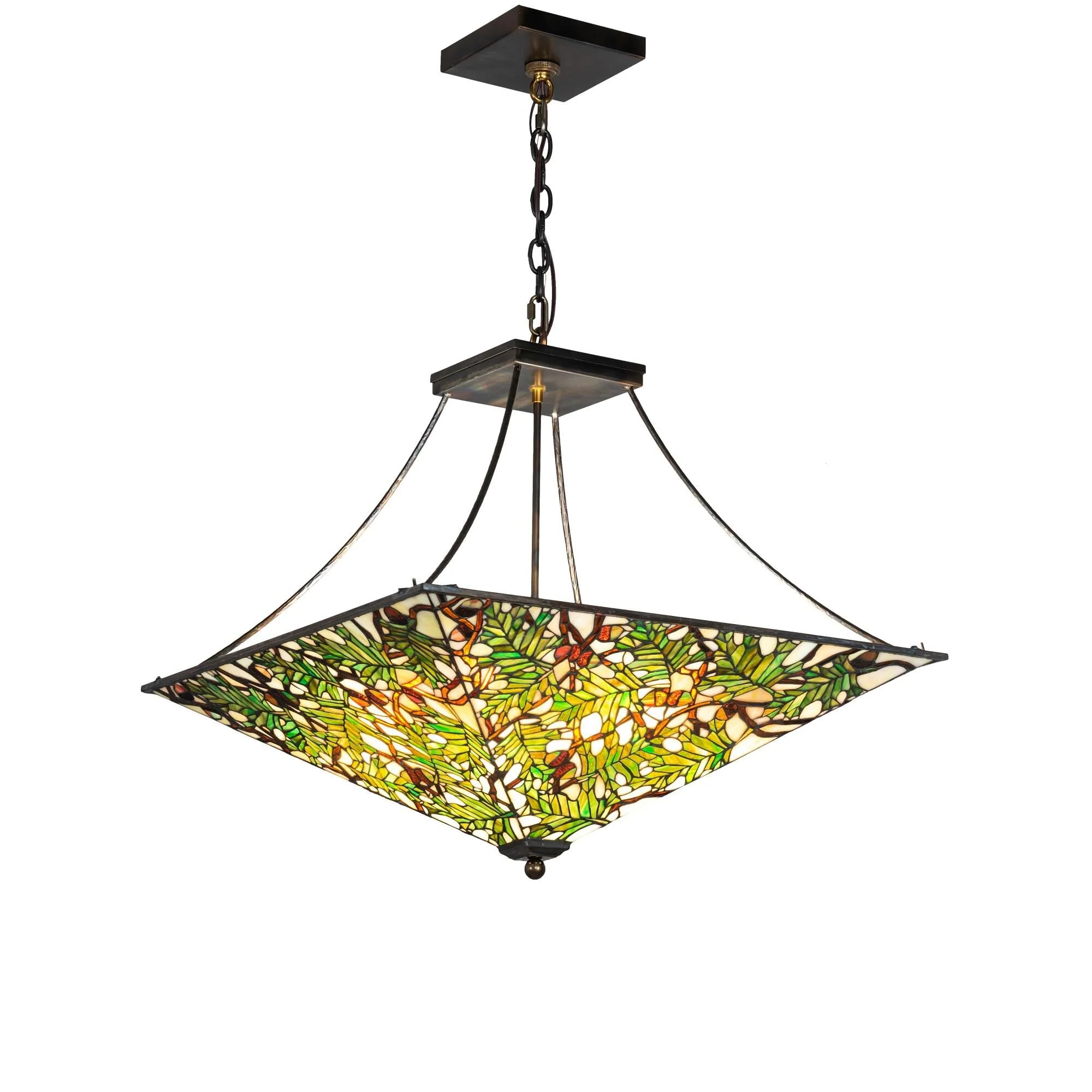 Meyda Lighting Acorn And Oak Leaf 37 Inch Large Pendant Cp745262 - Image 1