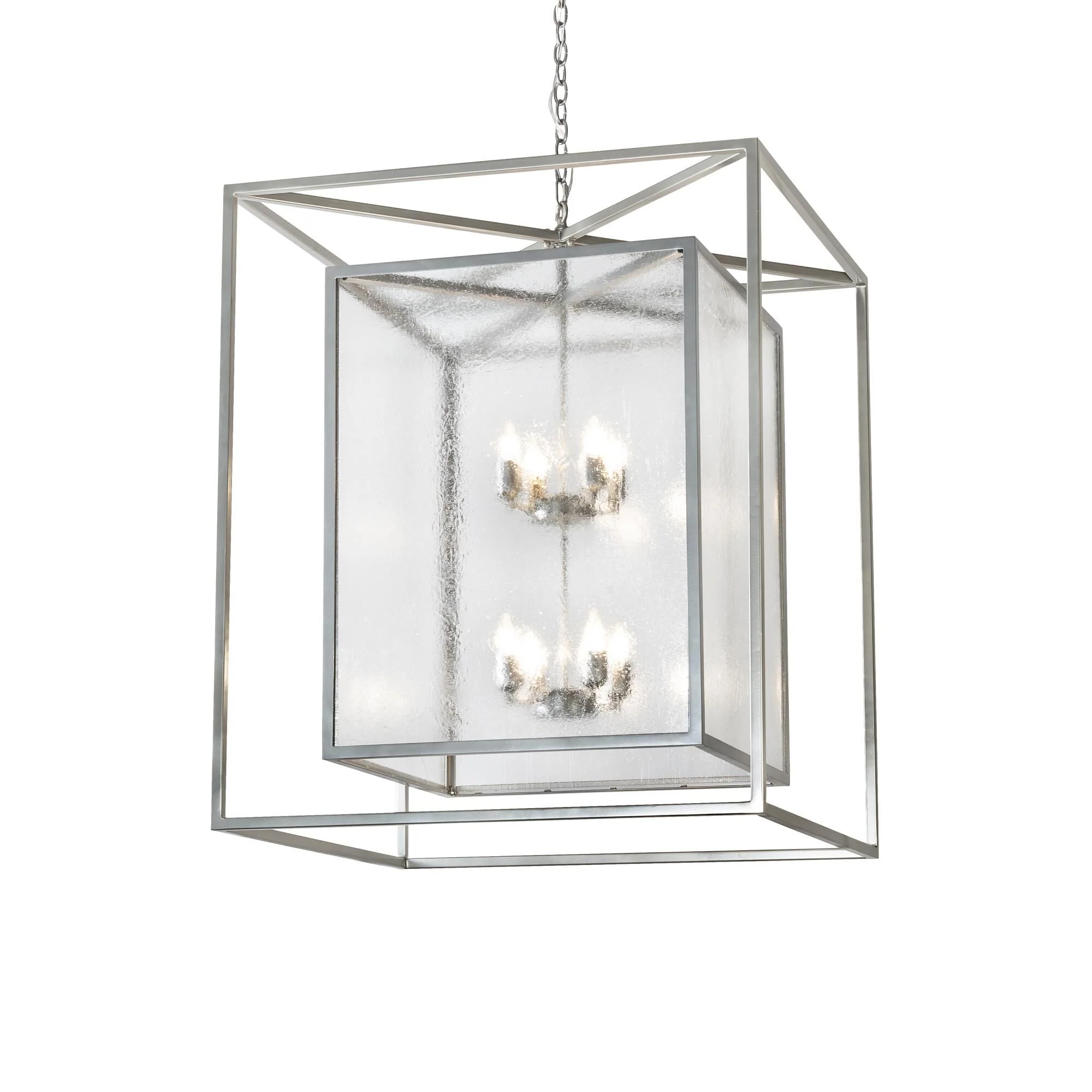 Meyda Lighting Kitzi Box 48 Inch Large Pendant Cp745478 - Image 1