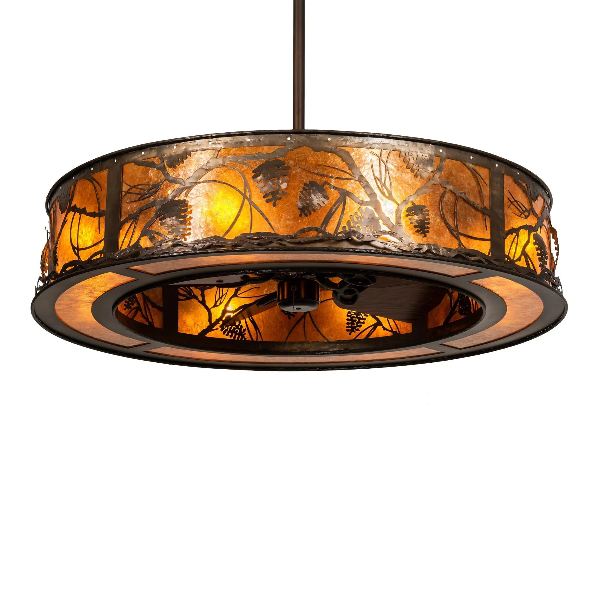 Meyda Lighting Whispering Pines 45 Inch 2 Light Chandelier Cp744084 - Image 1