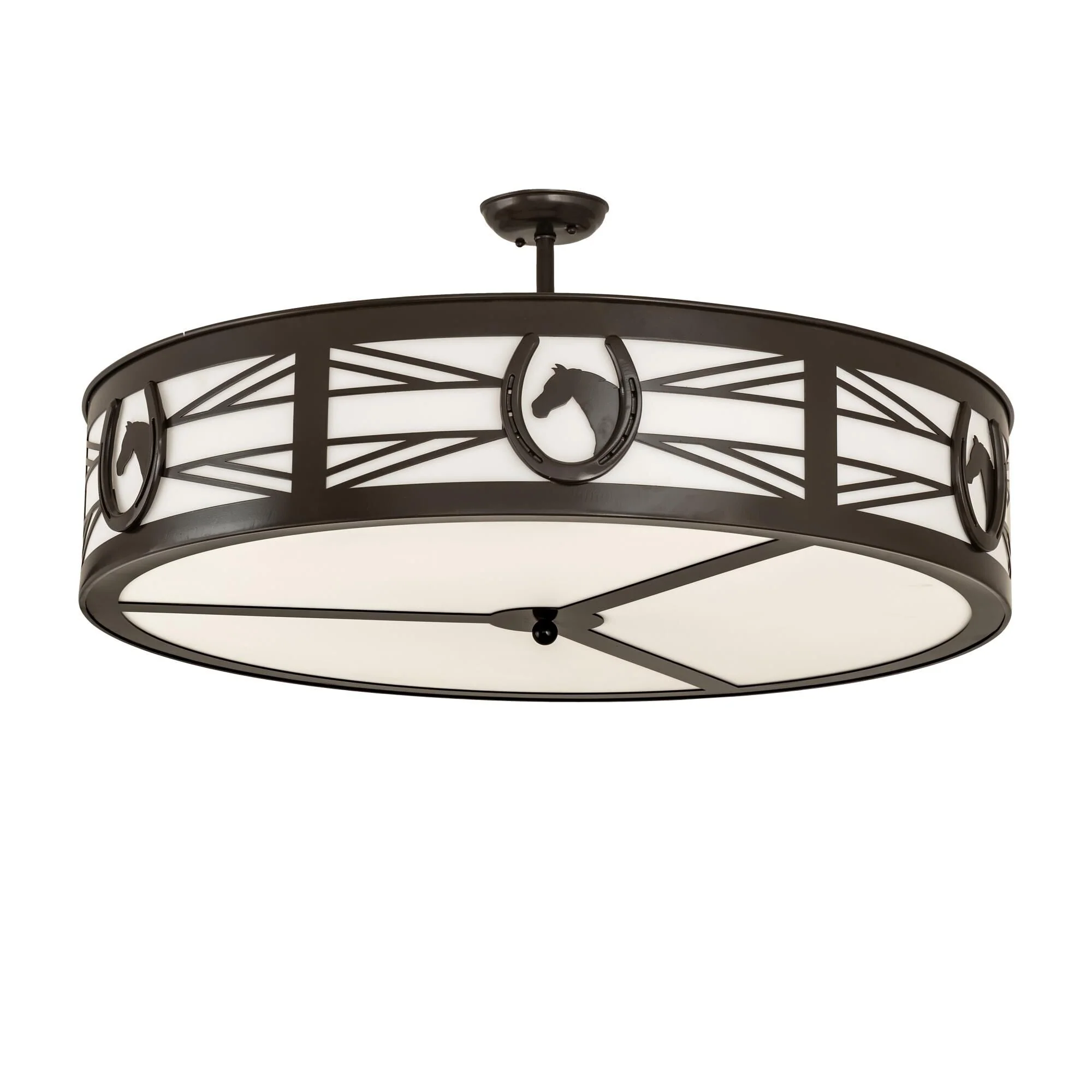 Meyda Lighting Horseshoe 36 Inch 4 Light Flush Mount Cp744884 - Image 1