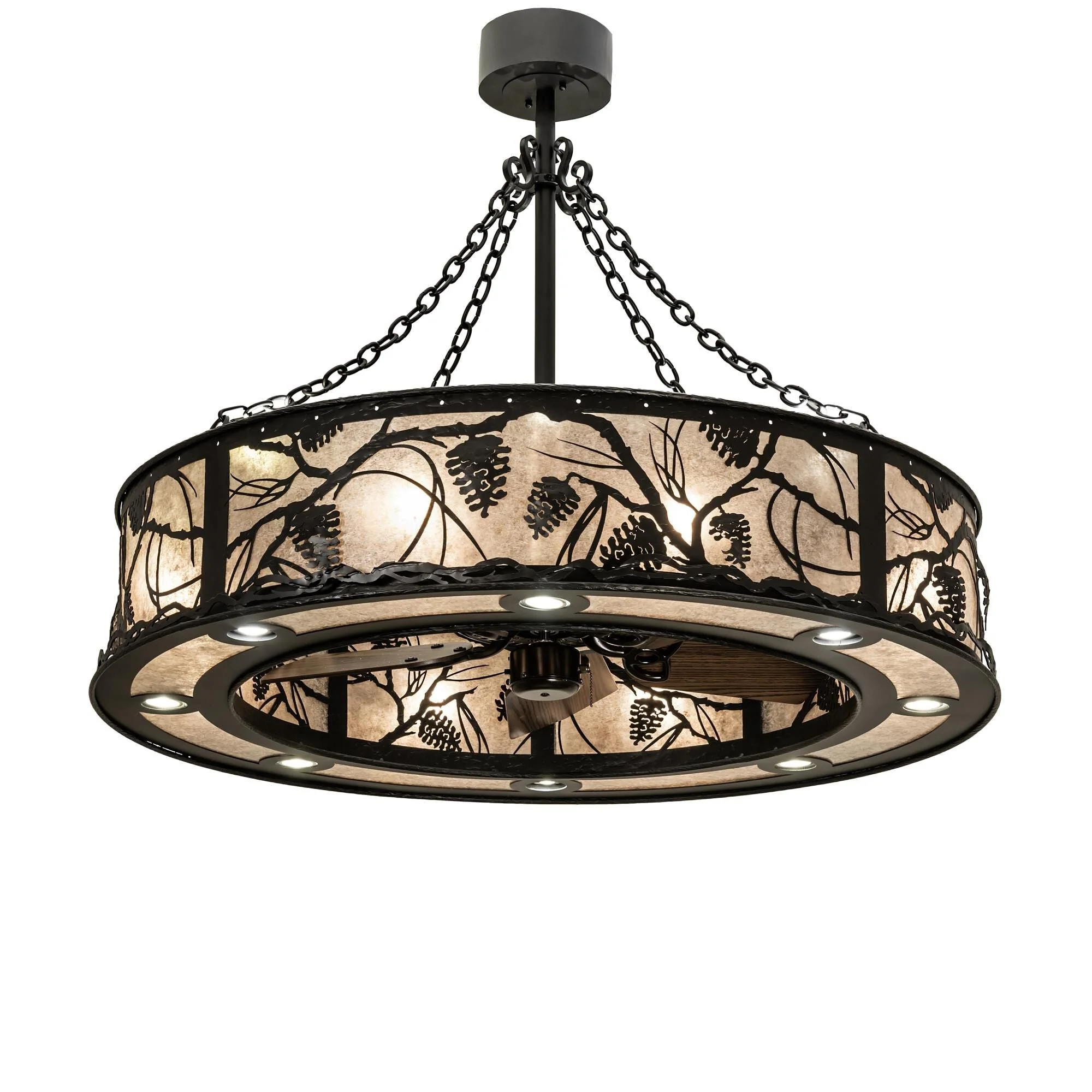 Meyda Lighting Whispering Pines 44 Inch 4 Light Led Chandelier Cp744262 - Image 1