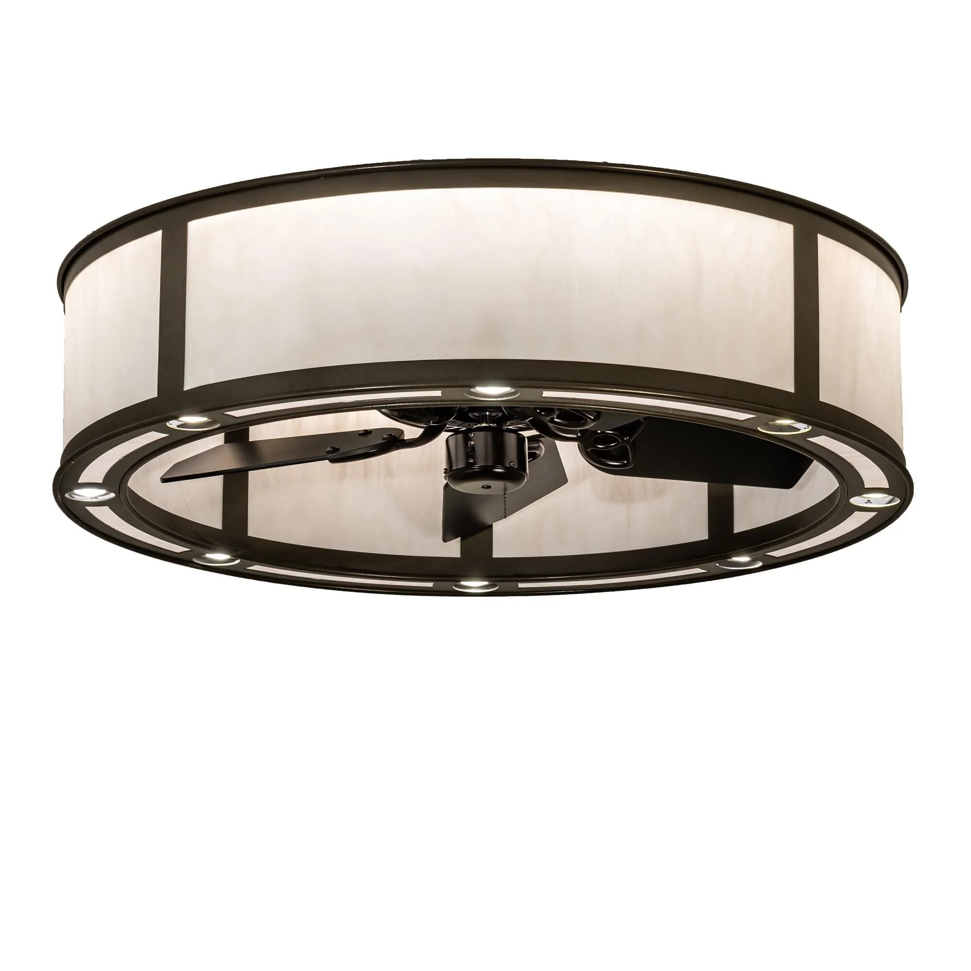 Meyda Lighting Smythe Craftsman 36 Inch 16 Light Led Chandelier Cp744080 - Image 1