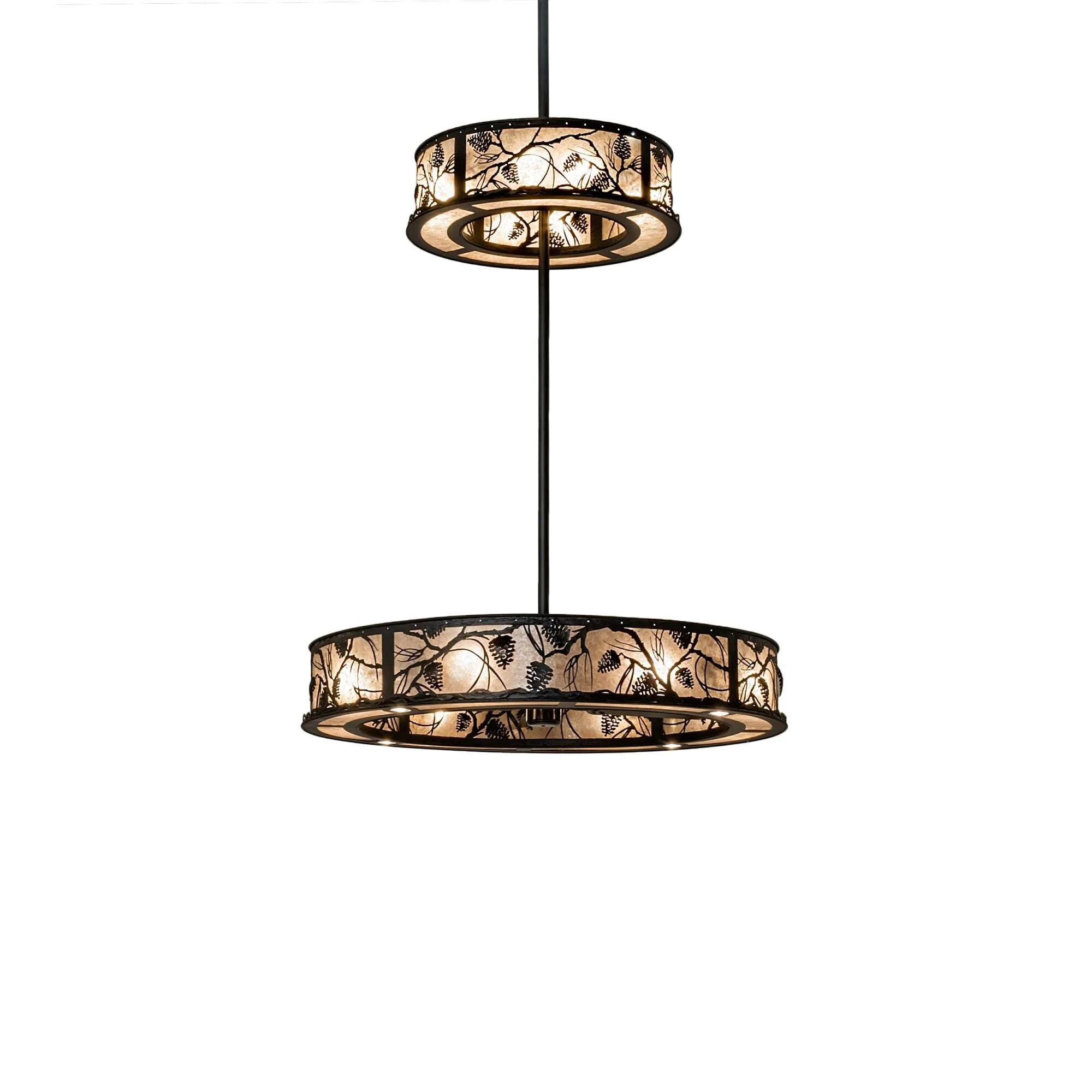 Meyda Lighting Whispering Pines 56 Inch 4 Light Chandelier Cp744486 - Image 1