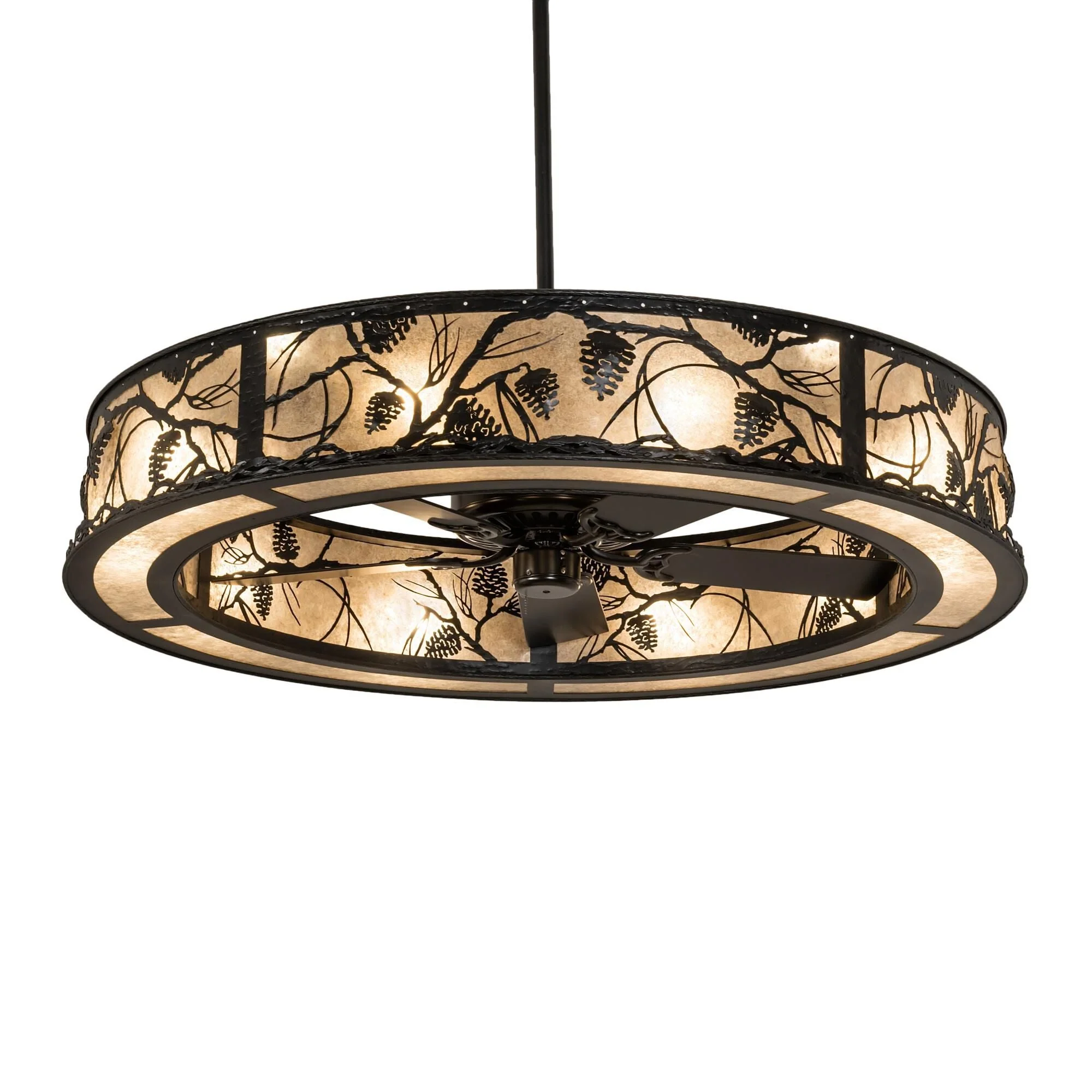 Meyda Lighting Whispering Pines 55 Inch 9 Light Chandelier Cp744085 - Image 2