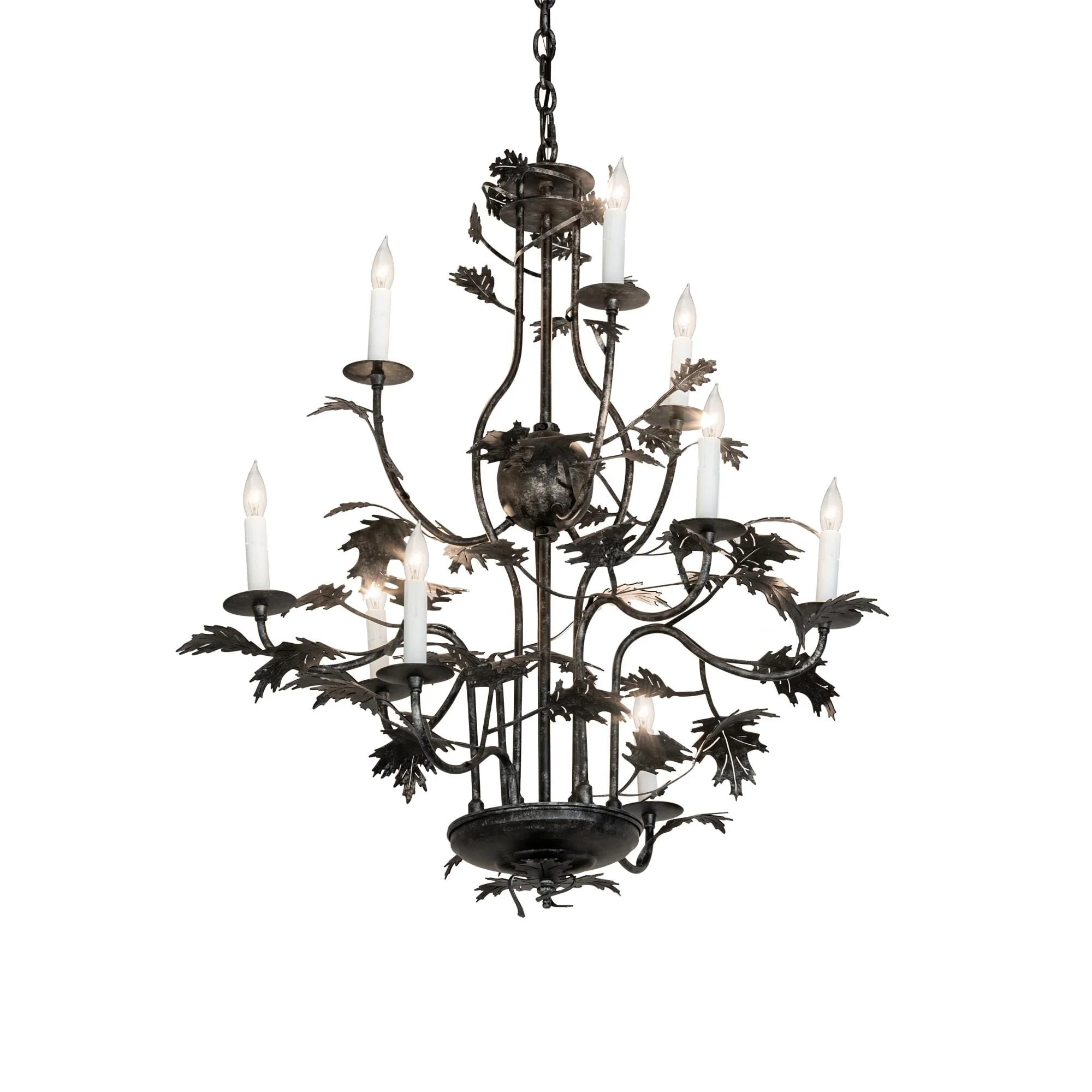 Meyda Lighting Oak Leaf 36 Inch 3 Light Chandelier Cp744296 - Image 1