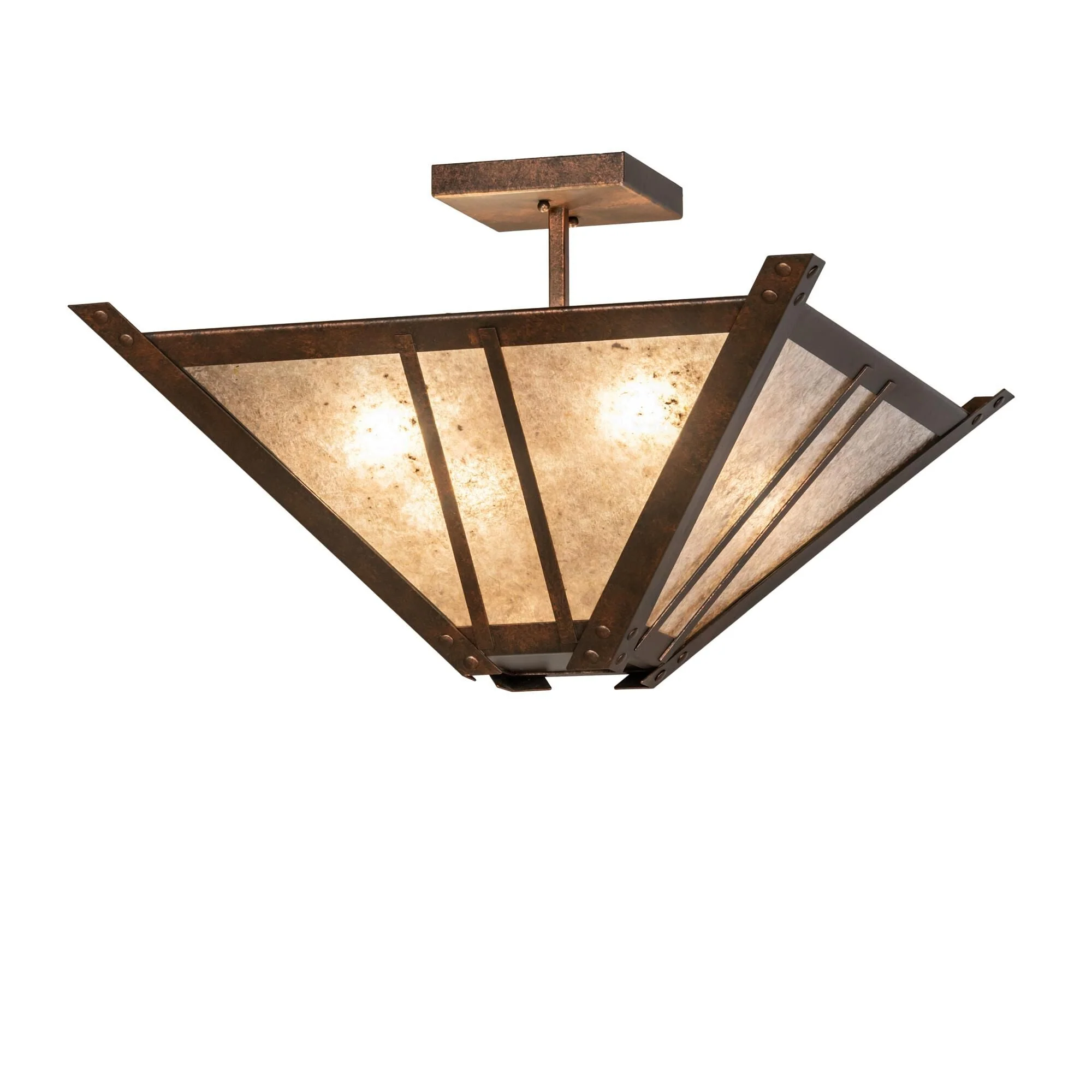Meyda Lighting Arta 31 Inch 4 Light Semi Flush Mount Cp746081 - Image 1