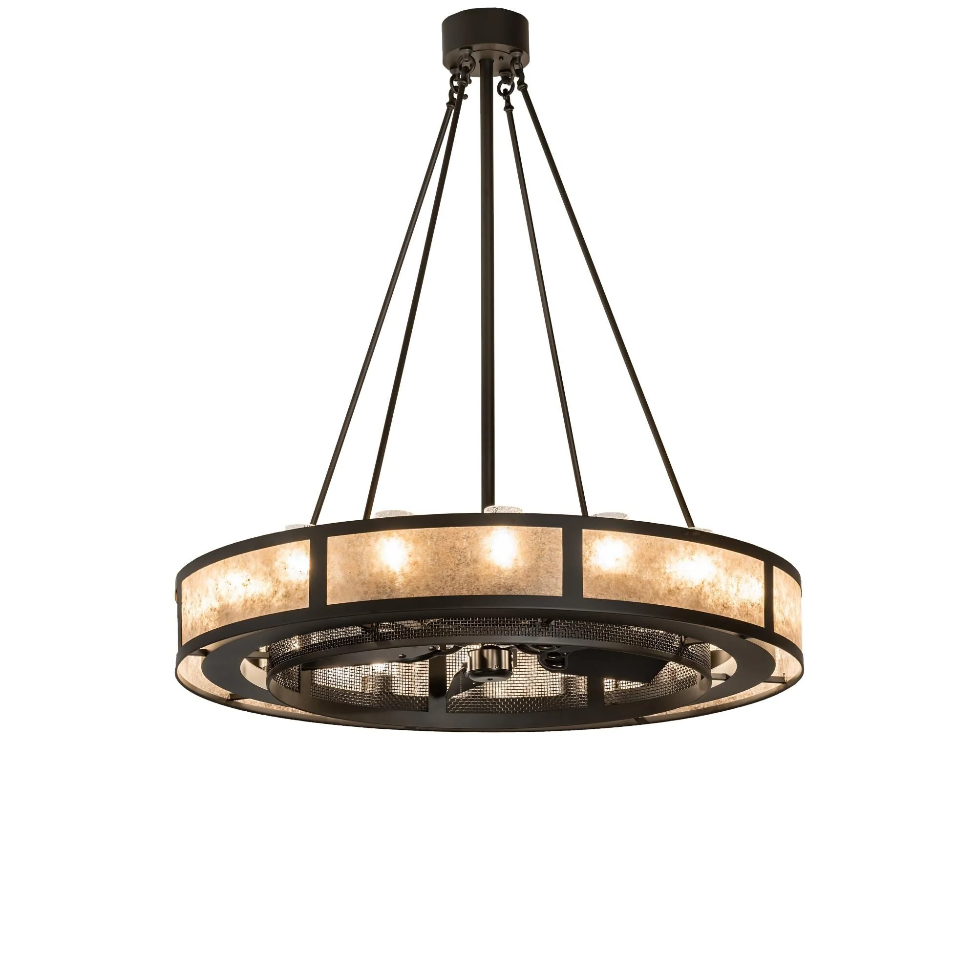 Meyda Lighting Smythe Craftsman 48 Inch Chandelier Cp744414 - Image 1