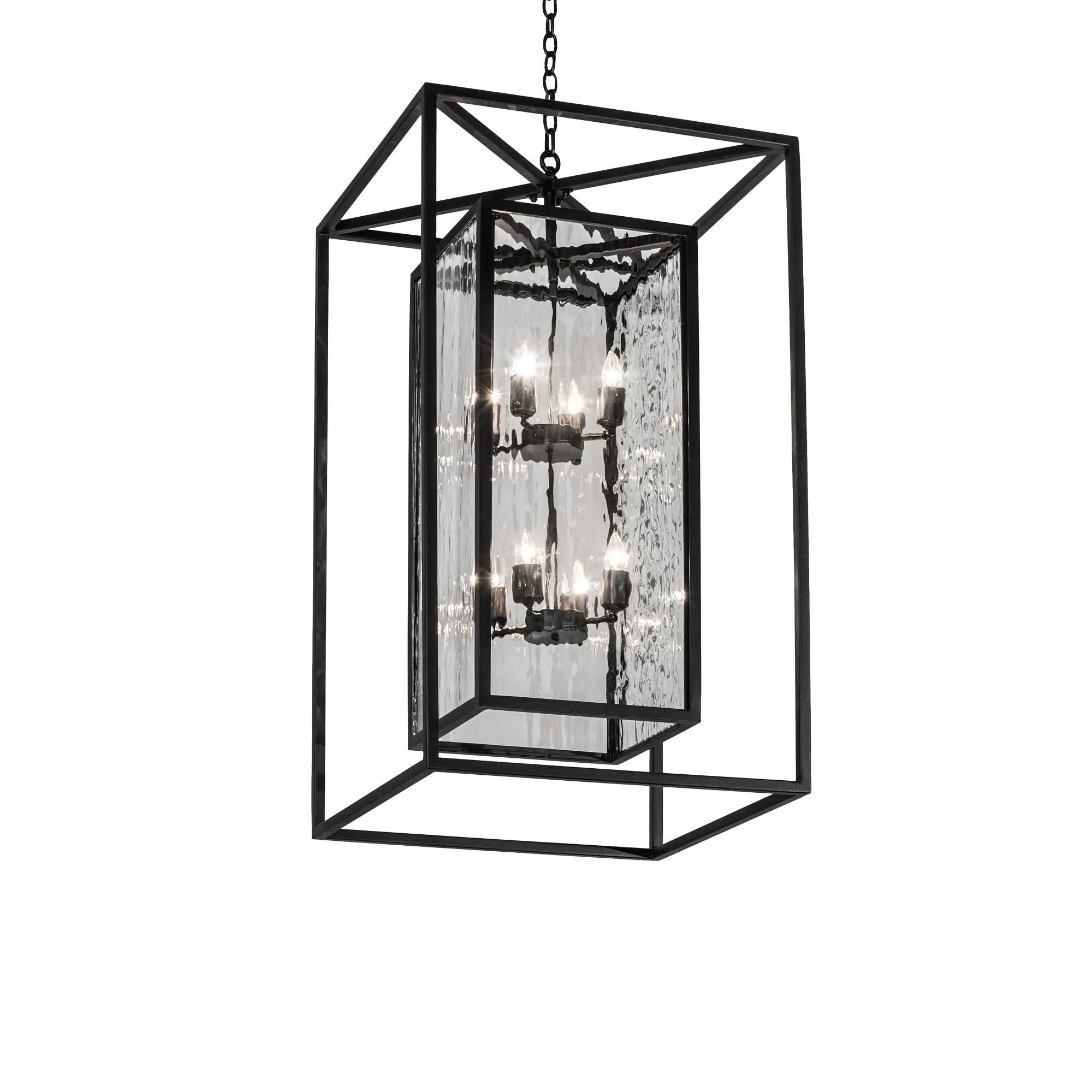 Meyda Lighting Kitzi Box 34 Inch Large Pendant Cp745495 - Image 1