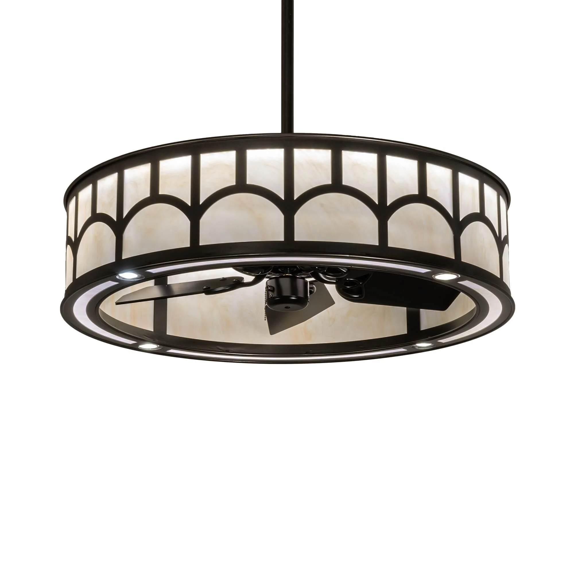 Meyda Lighting Mission 36 Inch Led Chandelier Cp744297 - Image 1