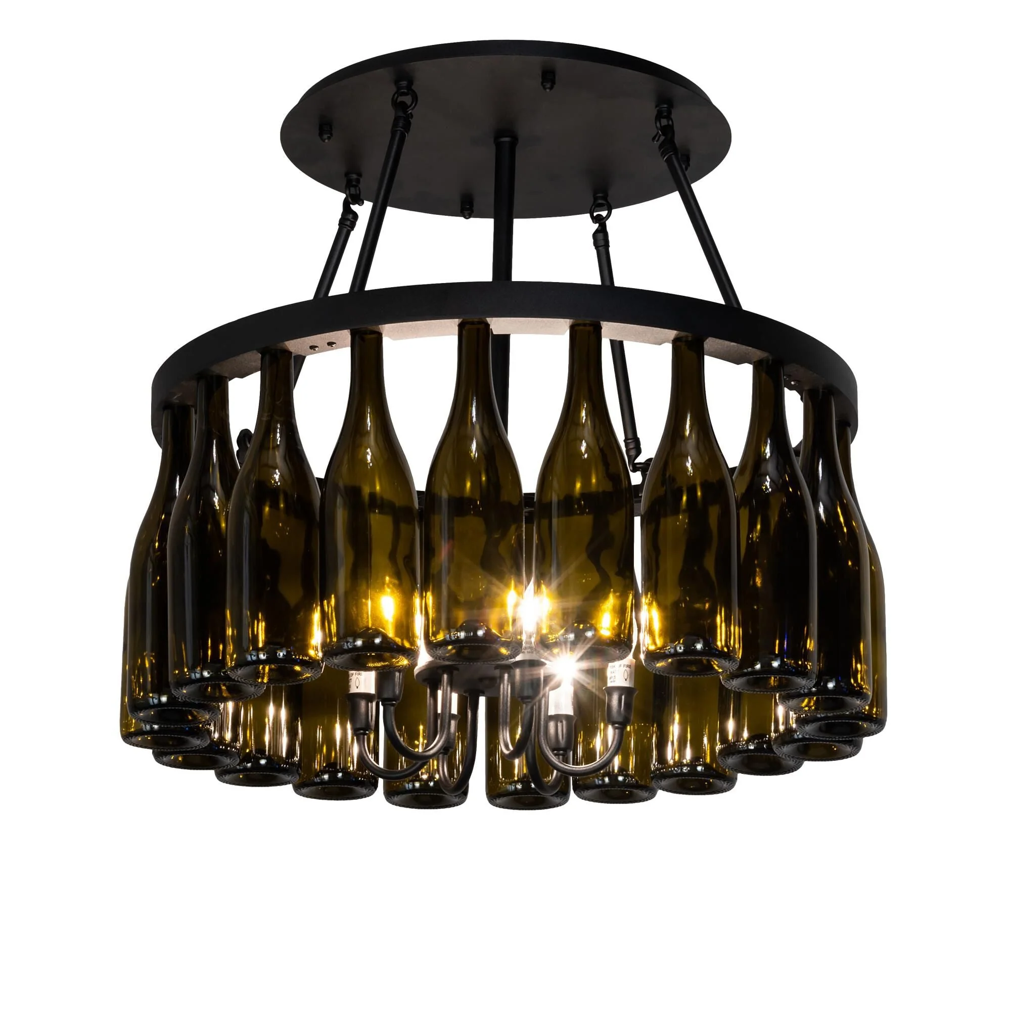 Meyda Lighting Tuscan Vineyard 26 Inch 6 Light Semi Flush Mount Cp746131 - Image 1