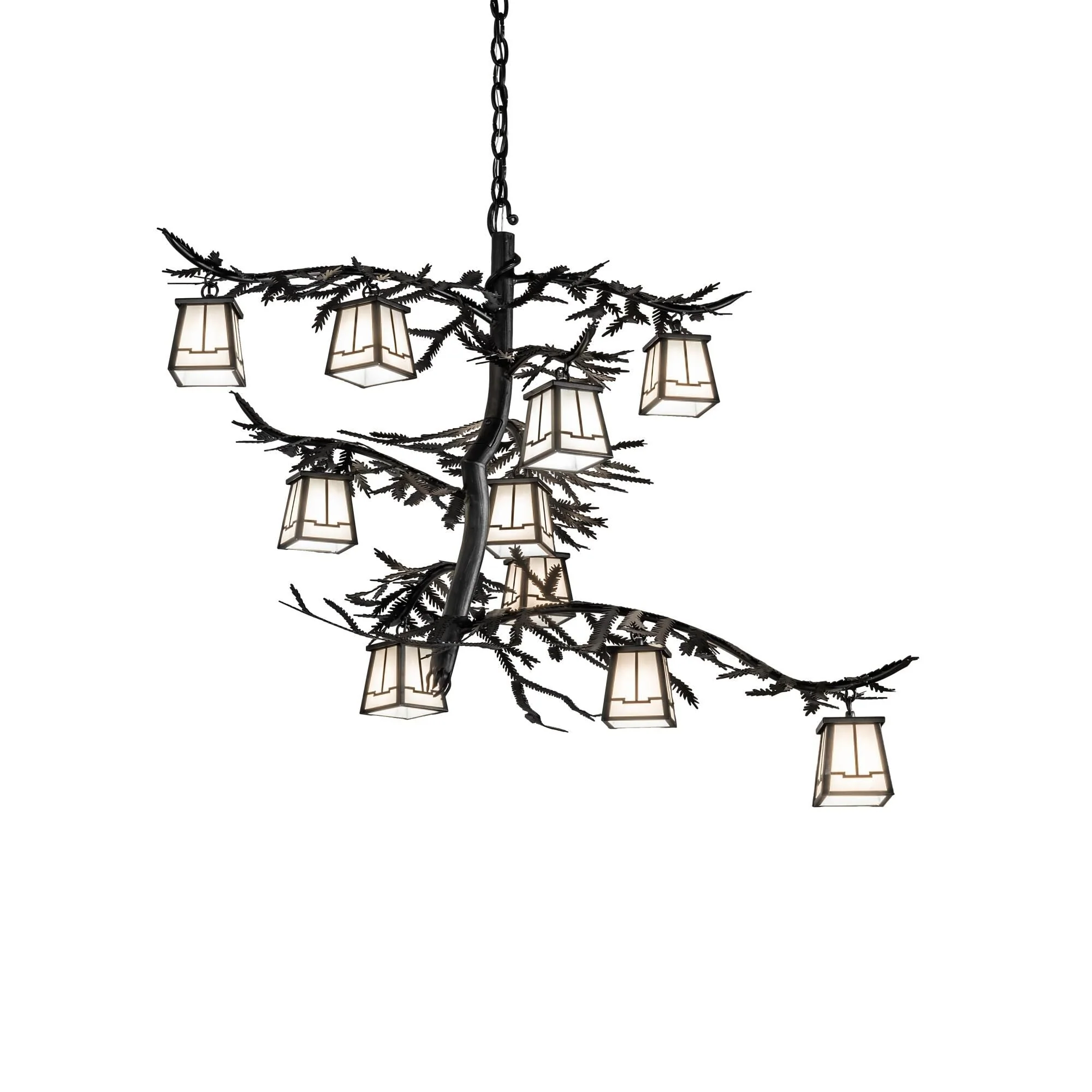 Meyda Lighting Pine Branch 39 Inch 10 Light Chandelier Cp744283 - Image 1