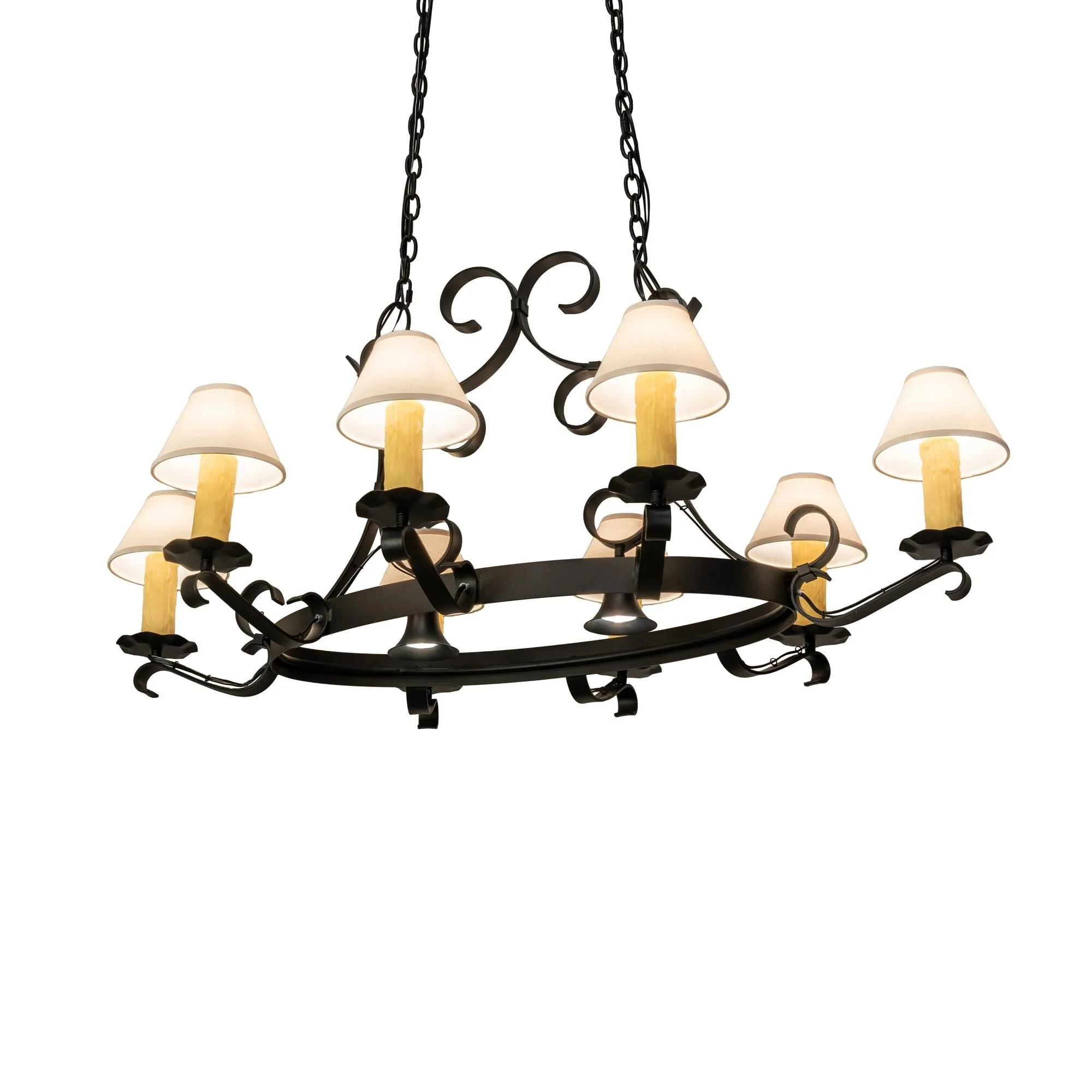 Meyda Lighting Handforged 56 Inch 8 Light Chandelier Cp744214 - Image 1