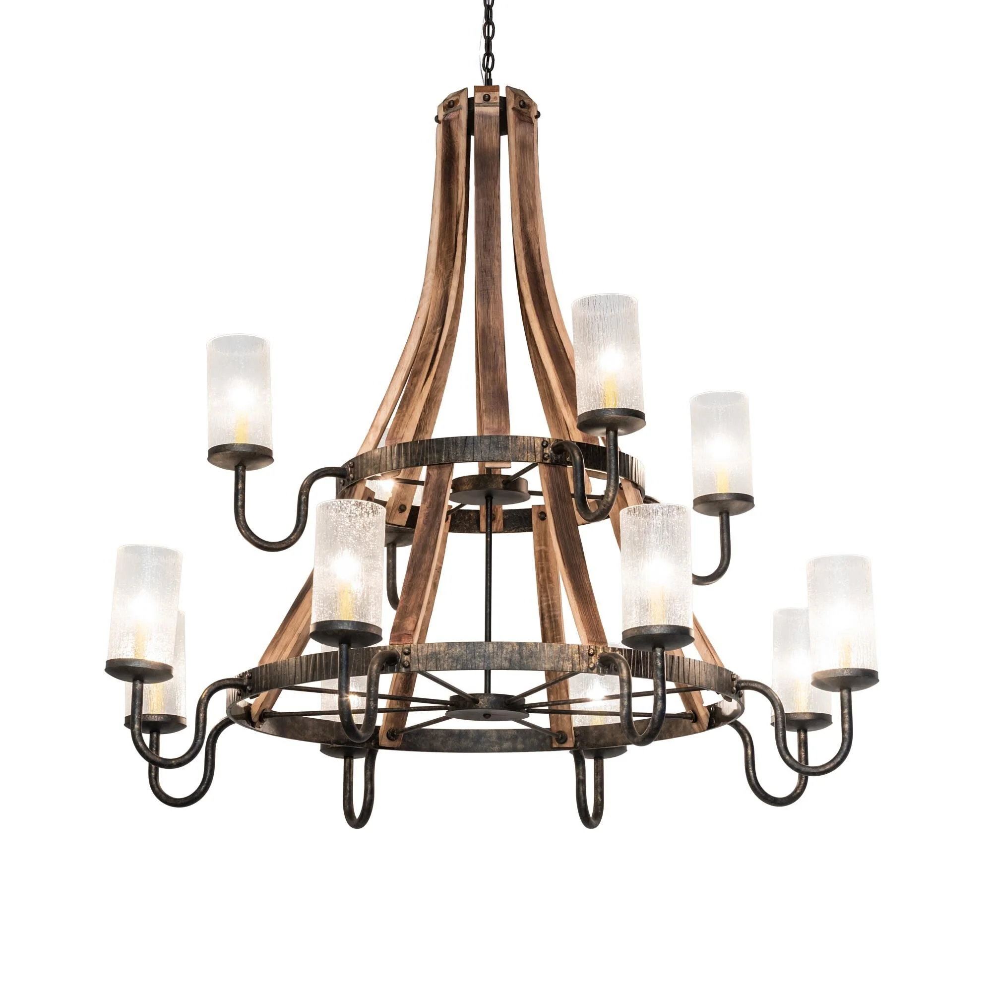 Meyda Lighting Barrel Stave 61 Inch Chandelier Cp744500 - Image 1
