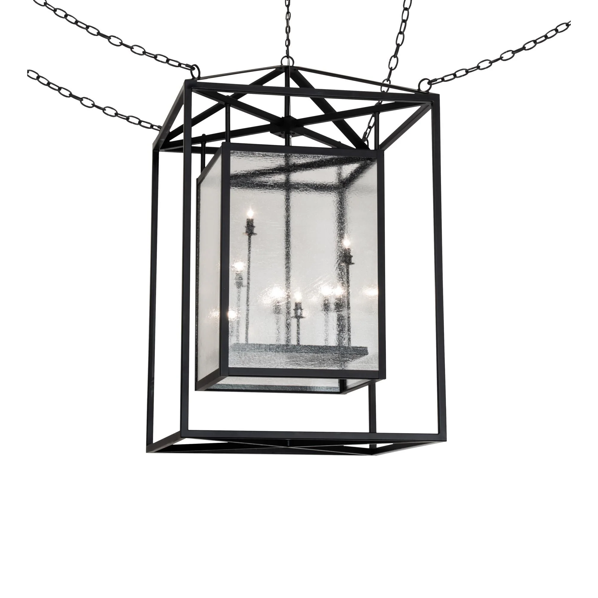 Meyda Lighting Kitzi Box 48 Inch Large Pendant Cp745598 - Image 1