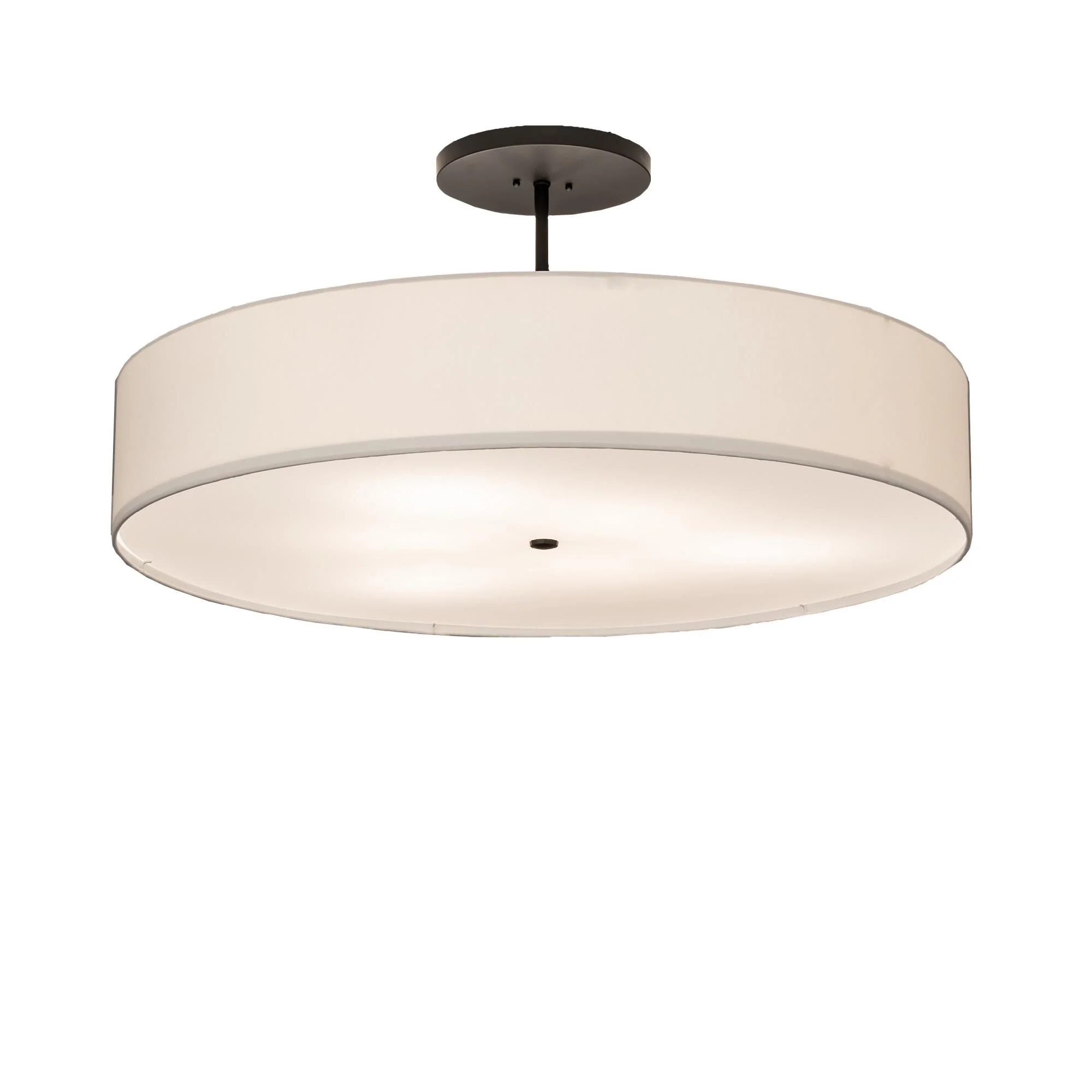 Meyda Lighting Cilindro Textrene 42 Inch 6 Light Semi Flush Mount Cp746117 - Image 1