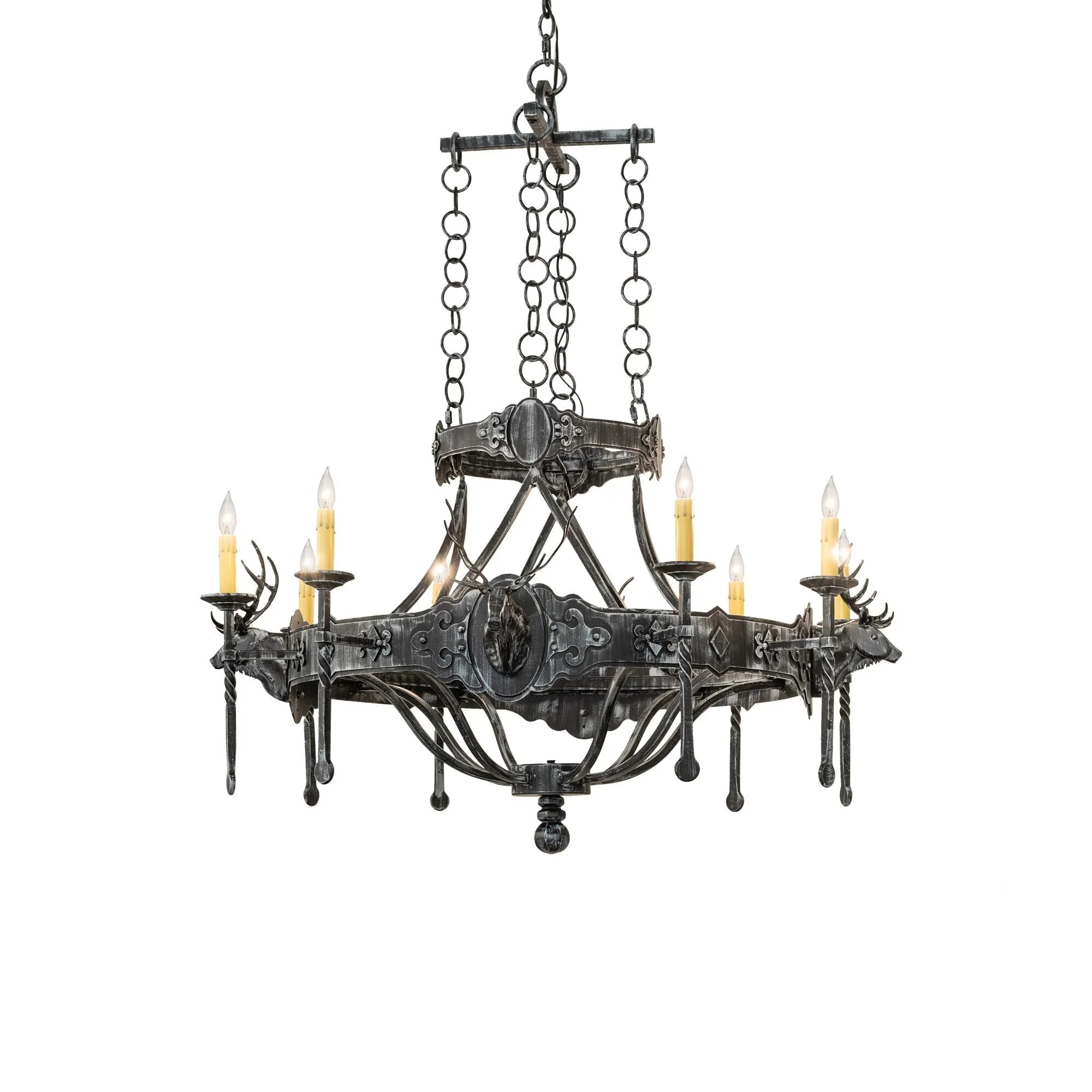 Meyda Lighting Stag 40 Inch 9 Light Chandelier Cp744365 - Image 1