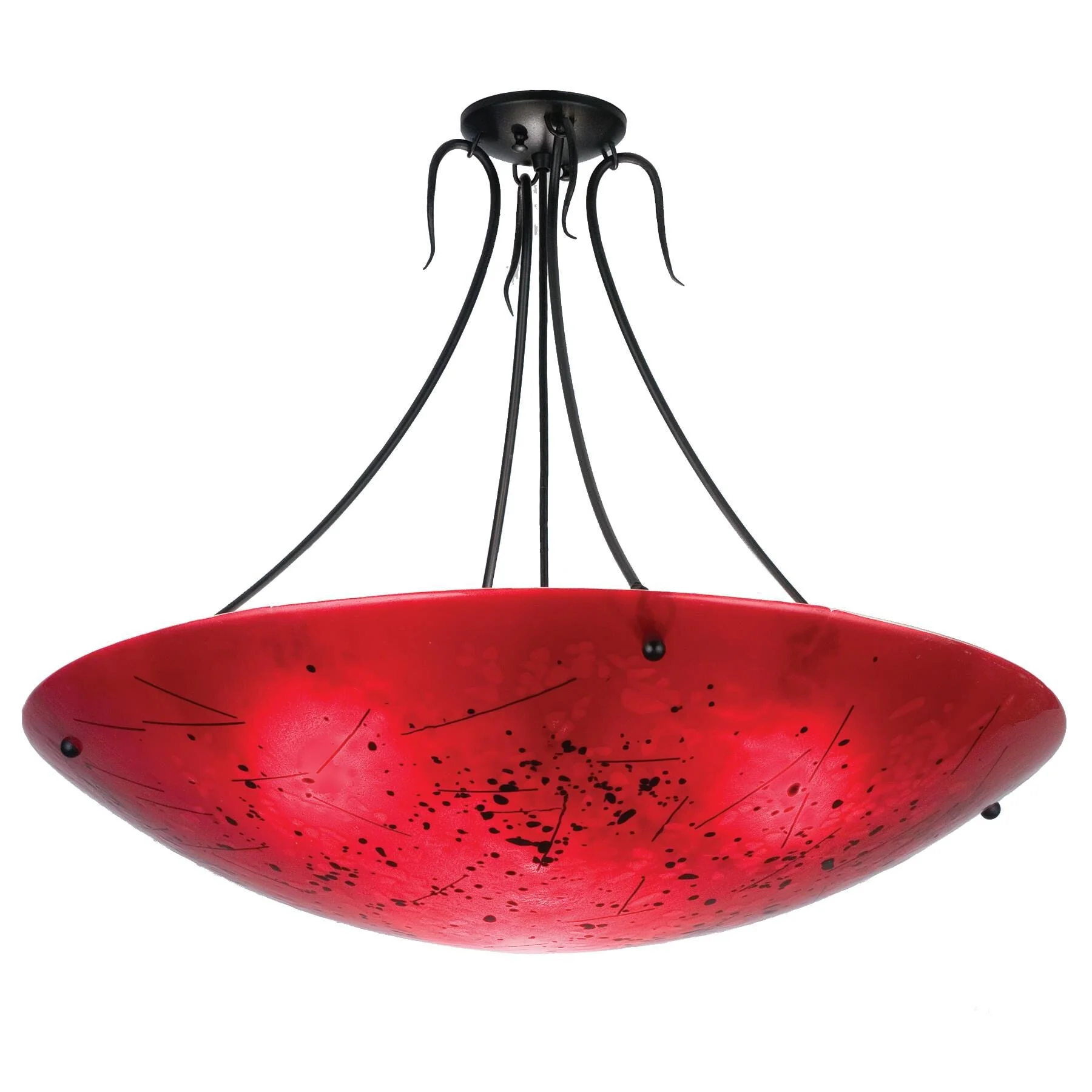 Meyda Lighting Luce Rossa 30 Inch 3 Light Semi Flush Mount Cp38084 - Image 1